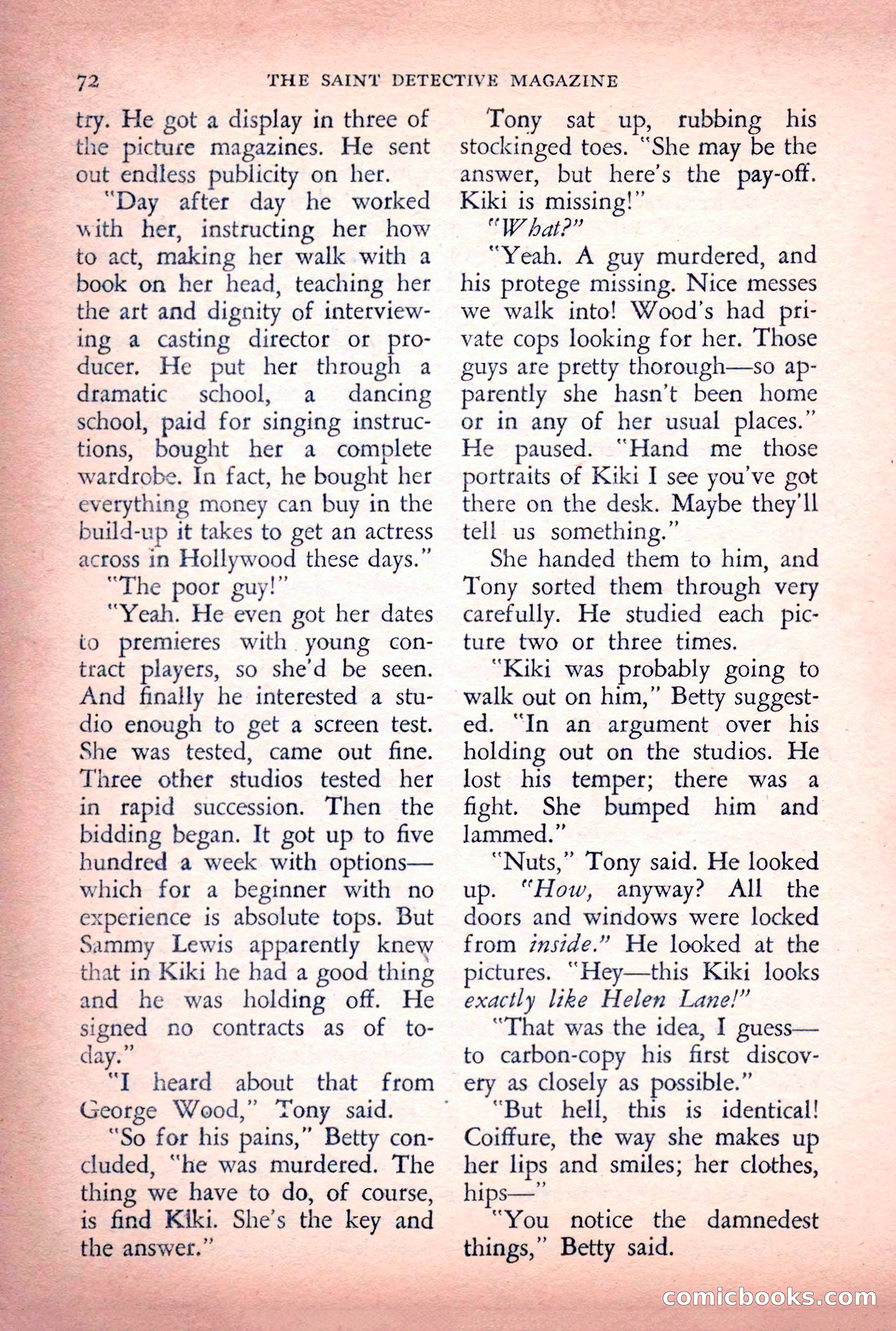 The Saint Detective Magazine, June 1956 — page 74 of 148