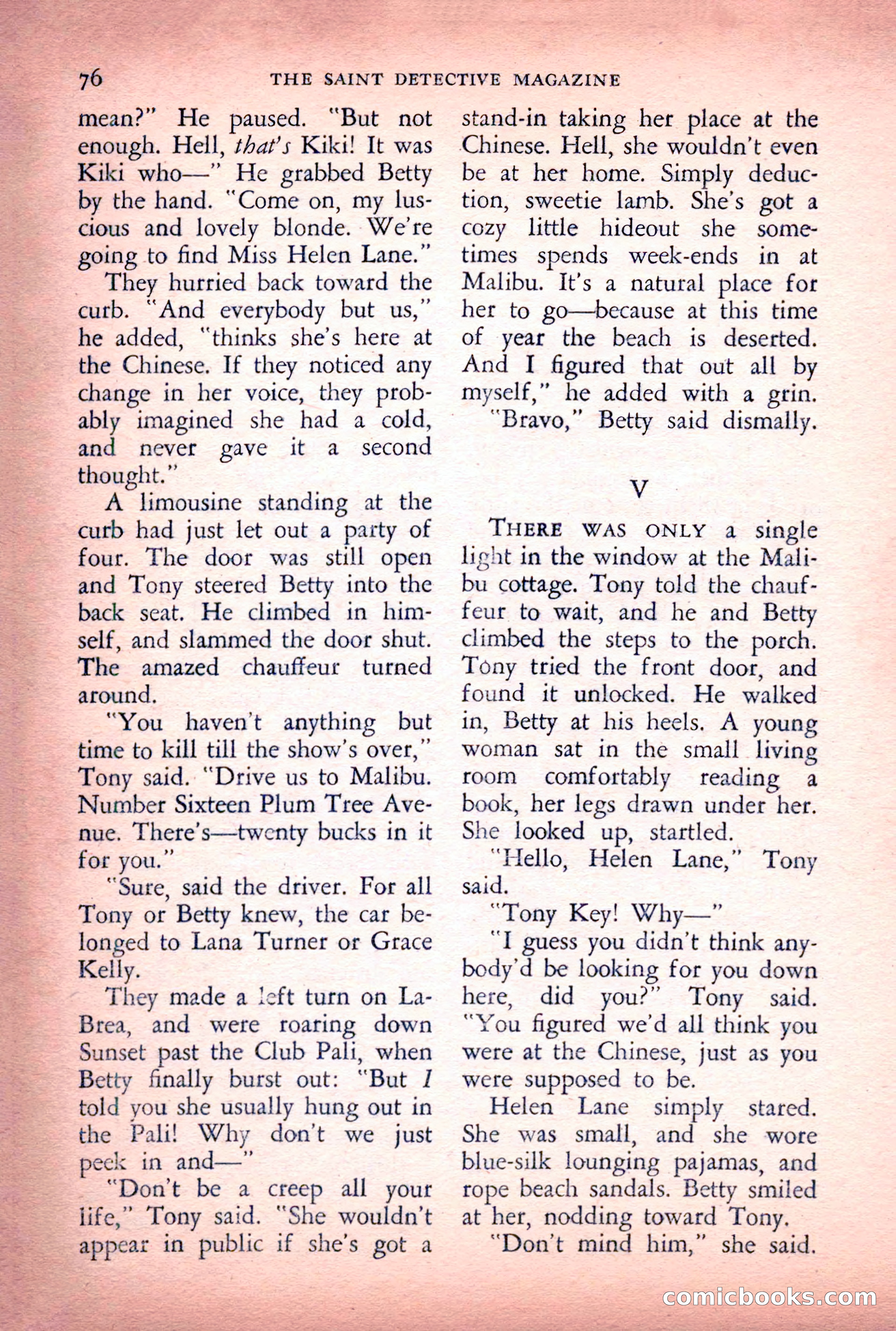 The Saint Detective Magazine, June 1956 — page 78 of 148