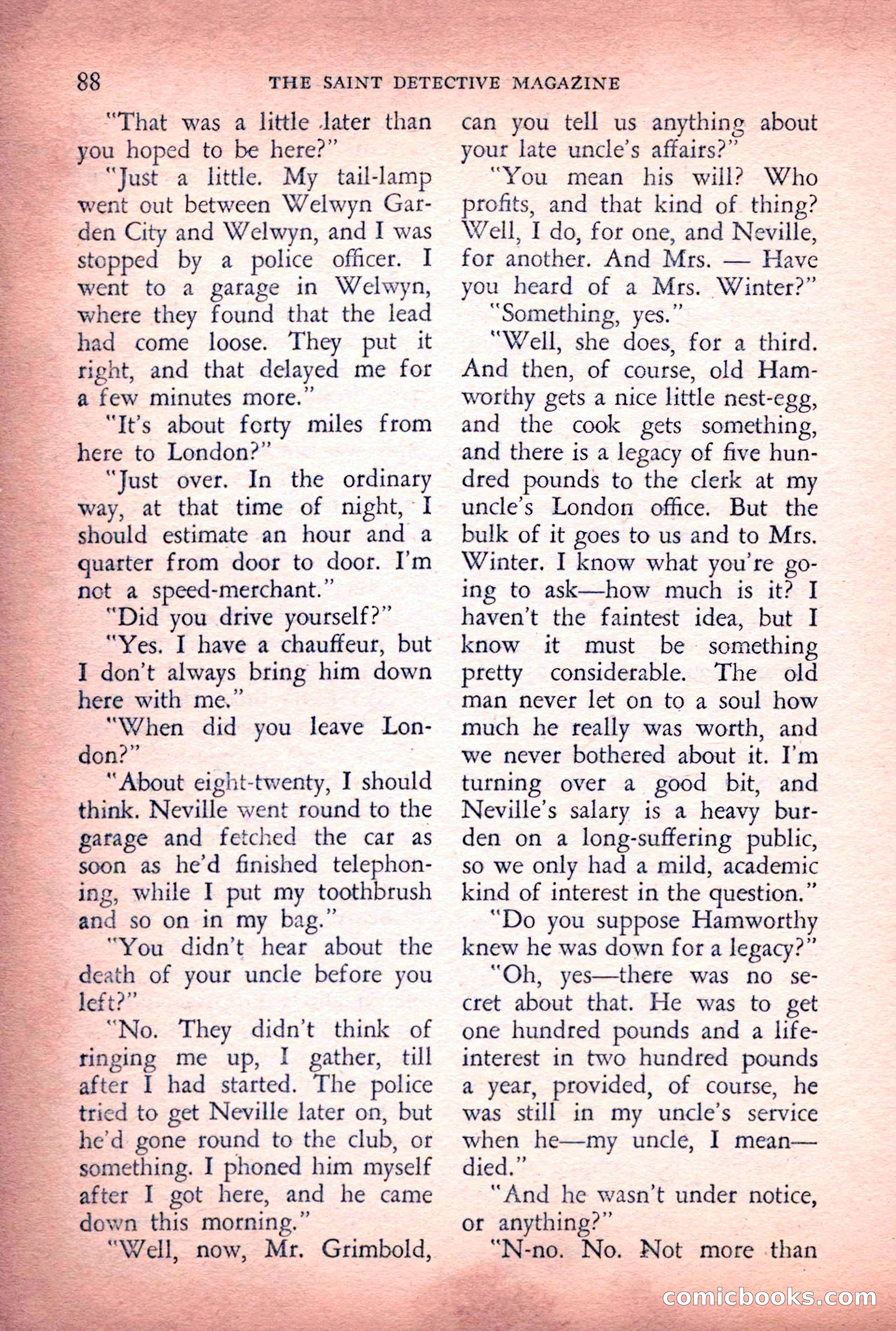 The Saint Detective Magazine, June 1956 — page 90 of 148