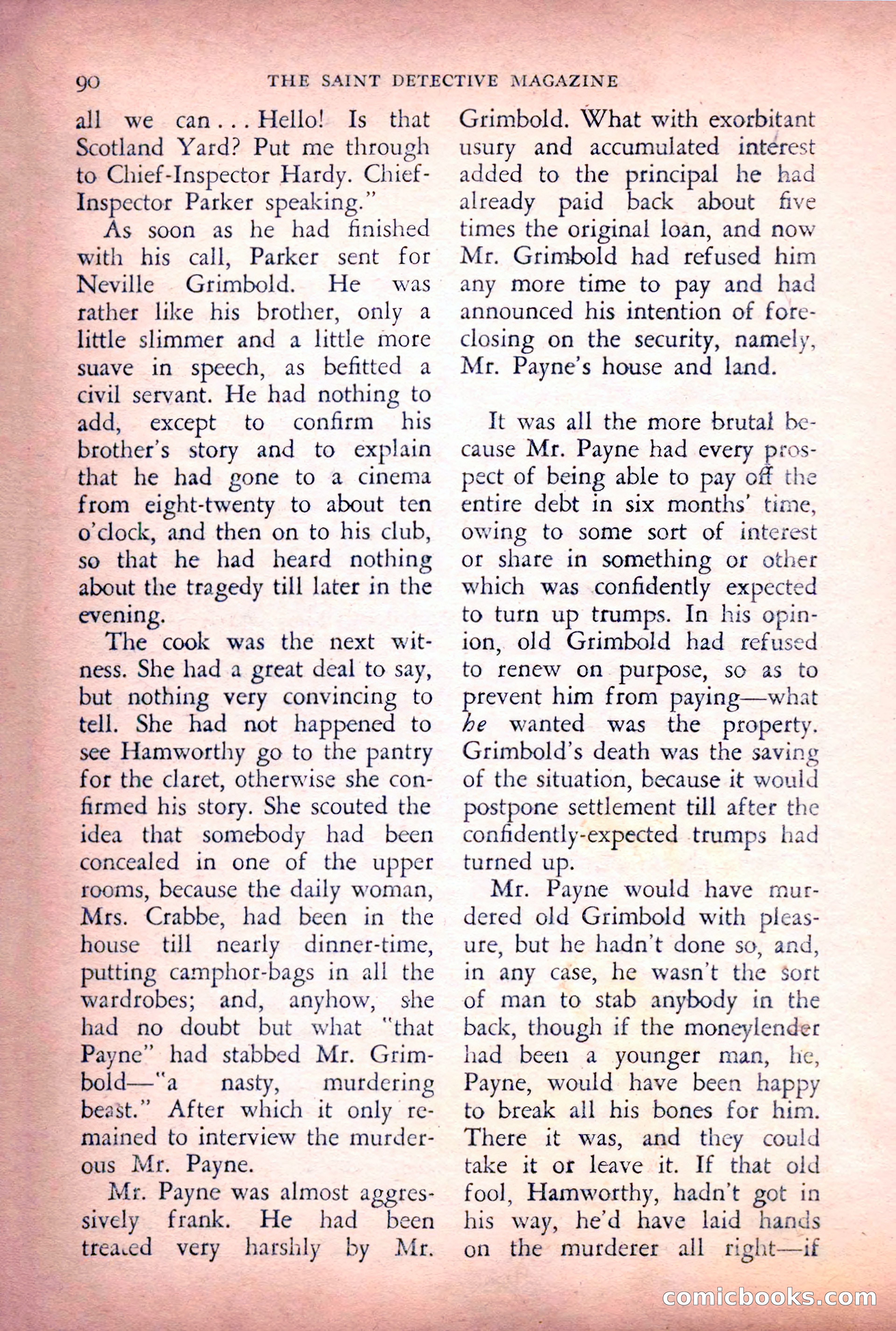 The Saint Detective Magazine, June 1956 — page 92 of 148