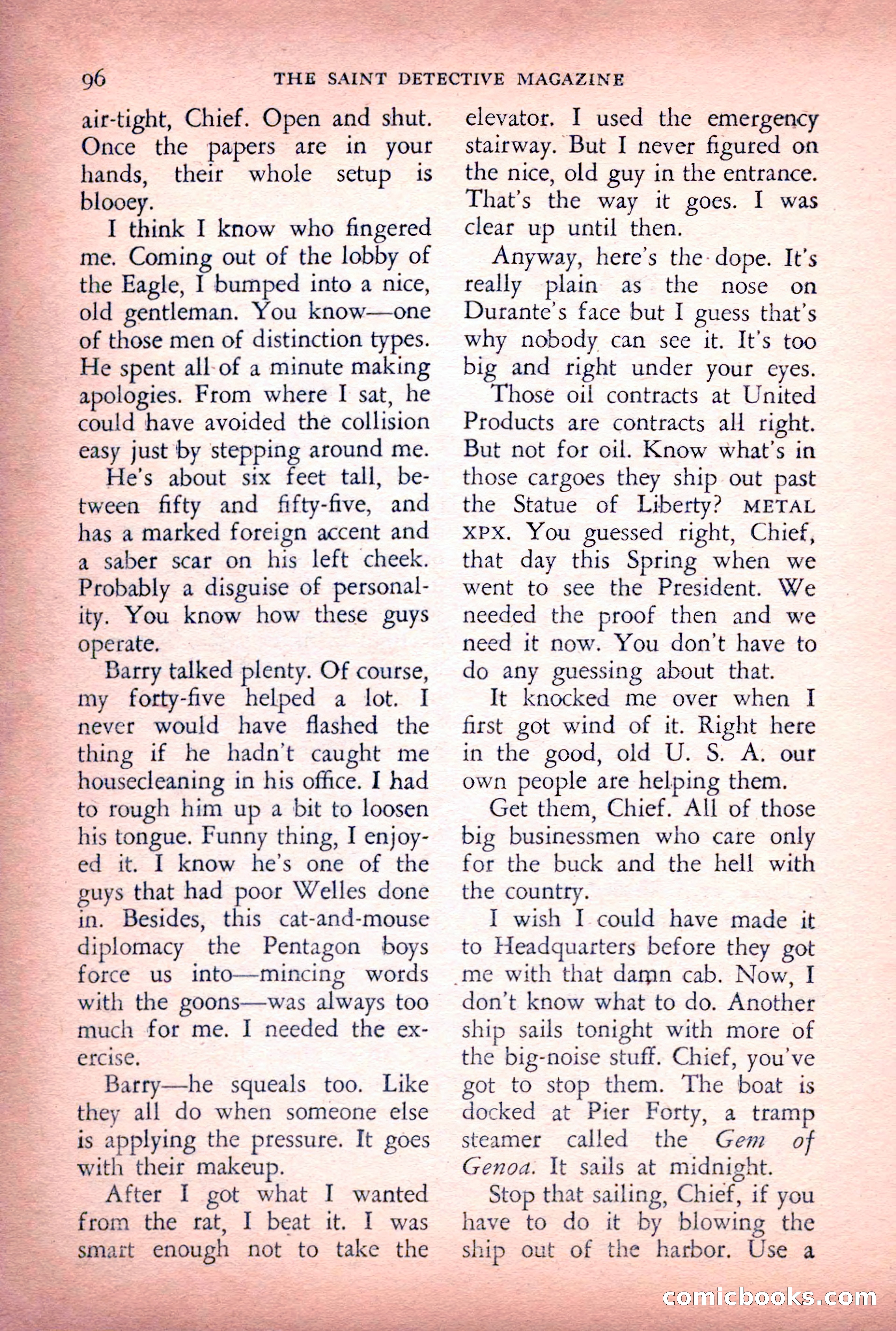 The Saint Detective Magazine, June 1956 — page 98 of 148