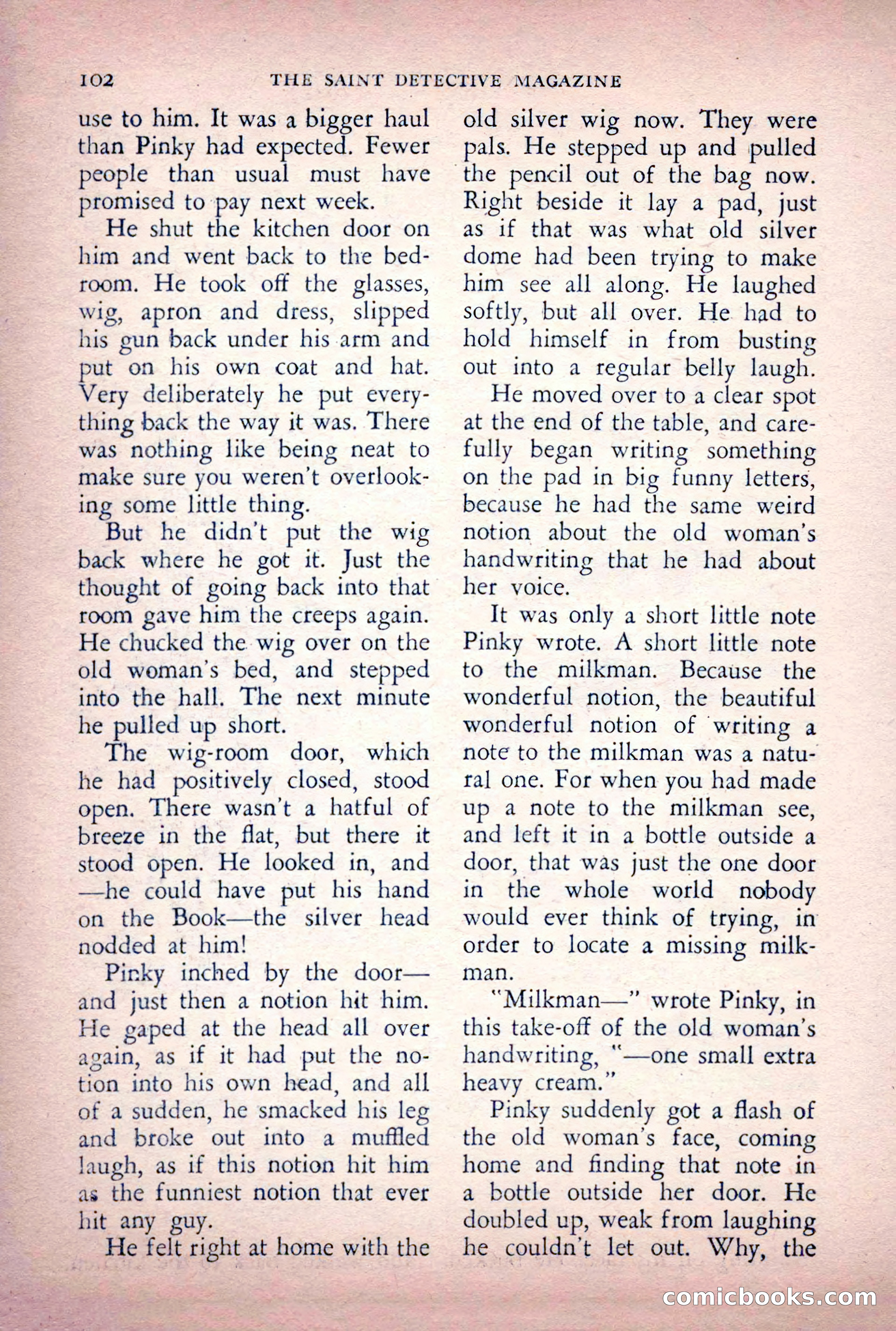 The Saint Detective Magazine, June 1956 — page 104 of 148