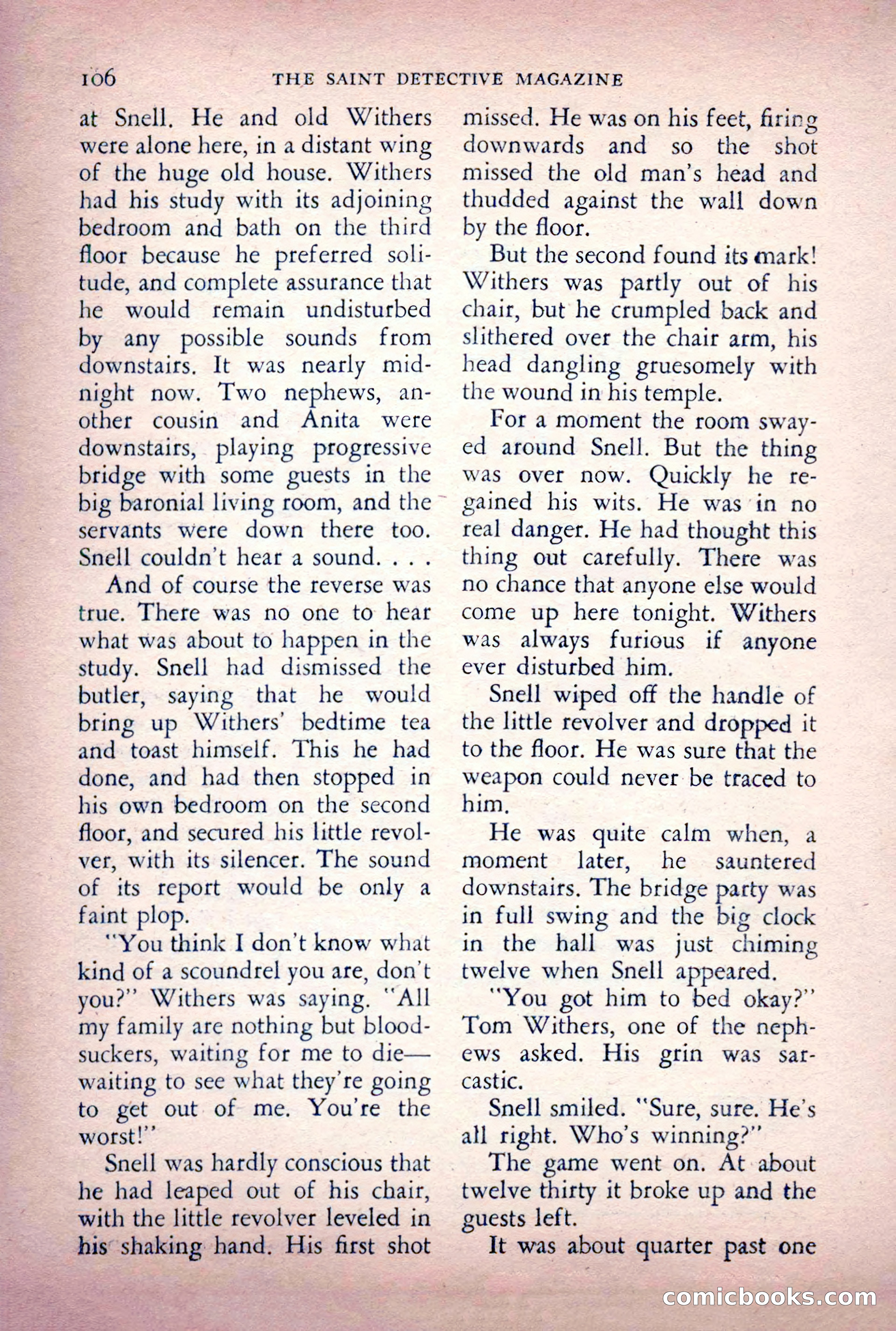 The Saint Detective Magazine, June 1956 — page 108 of 148