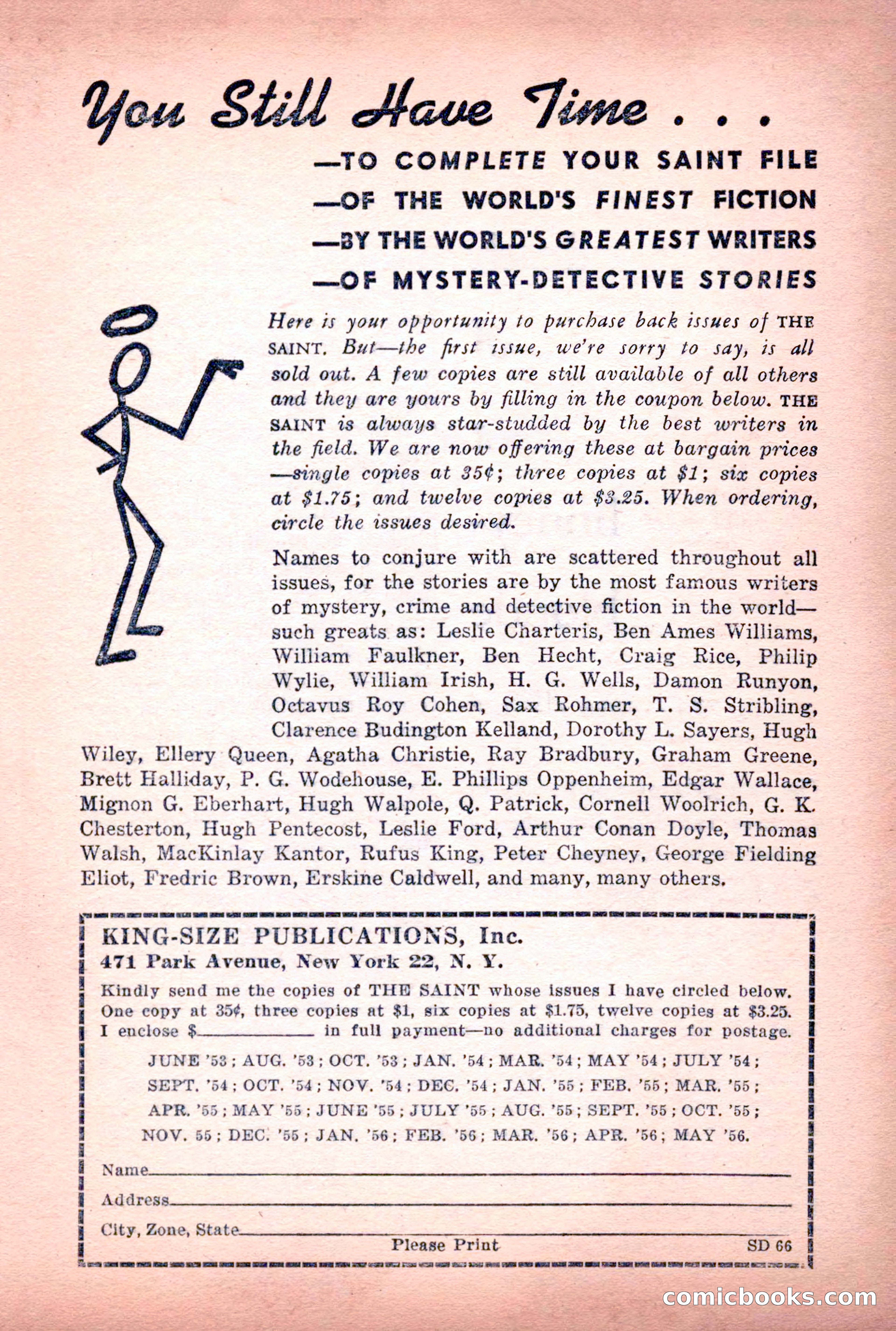 The Saint Detective Magazine, June 1956 — page 111 of 148