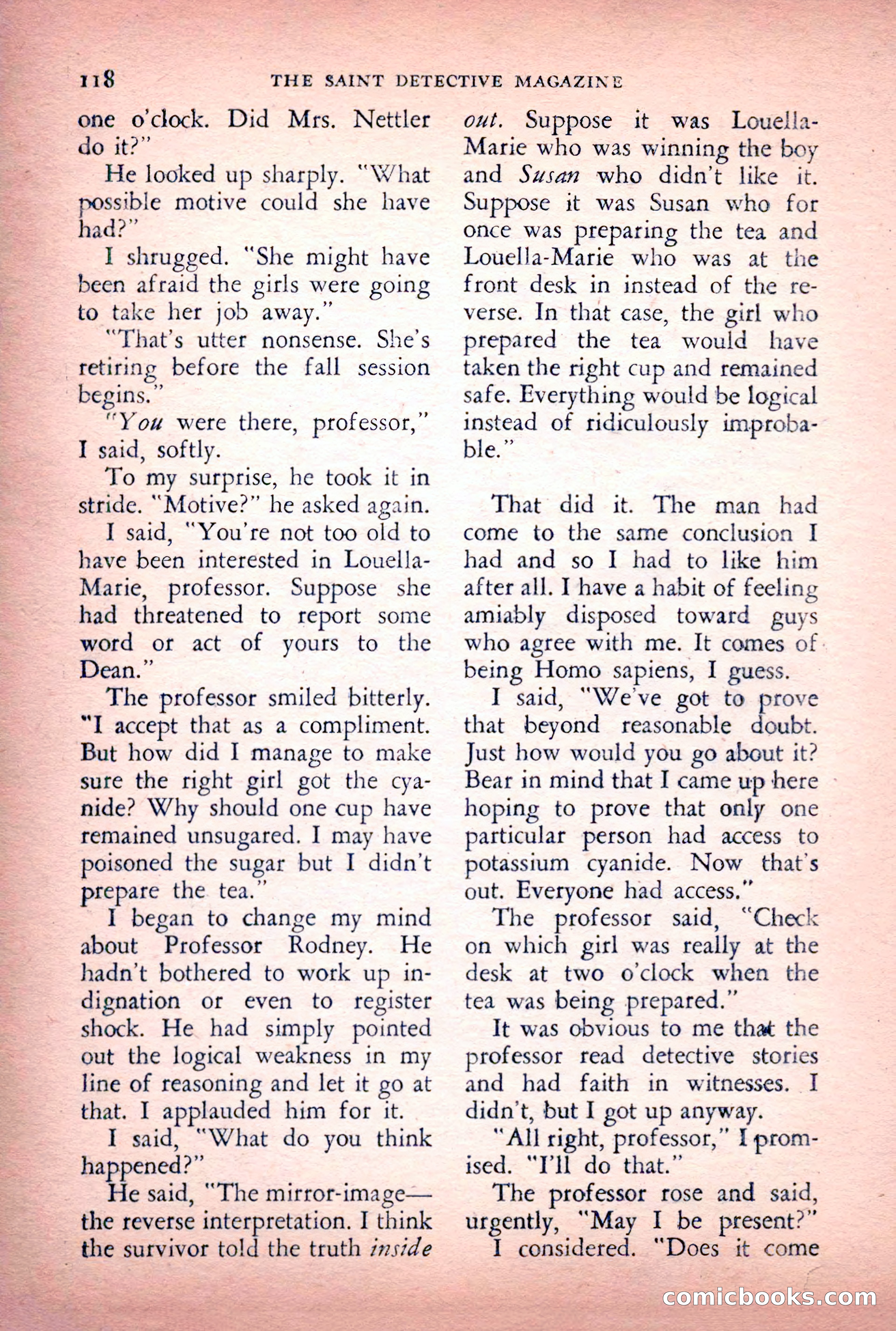 The Saint Detective Magazine, June 1956 — page 120 of 148