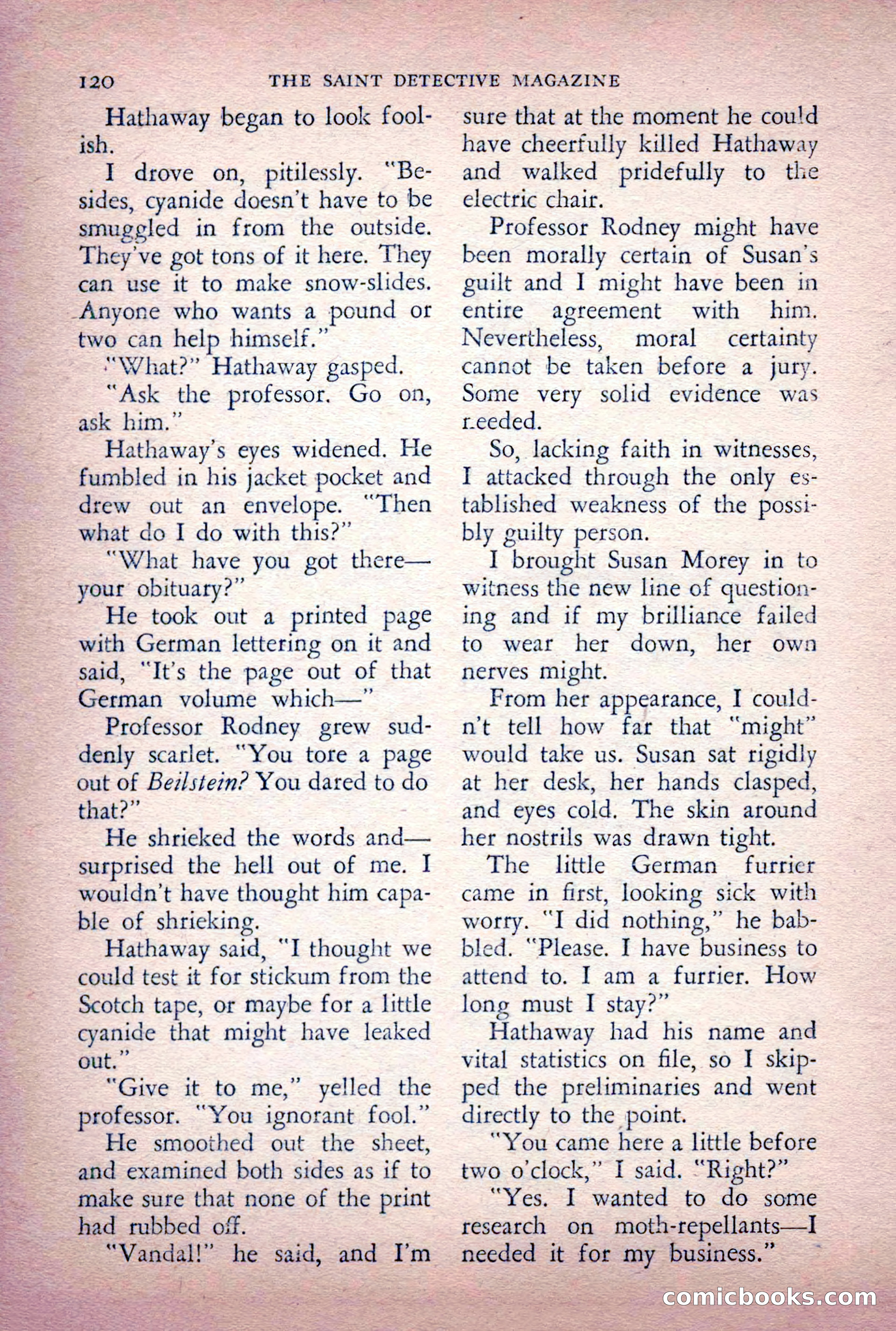 The Saint Detective Magazine, June 1956 — page 122 of 148