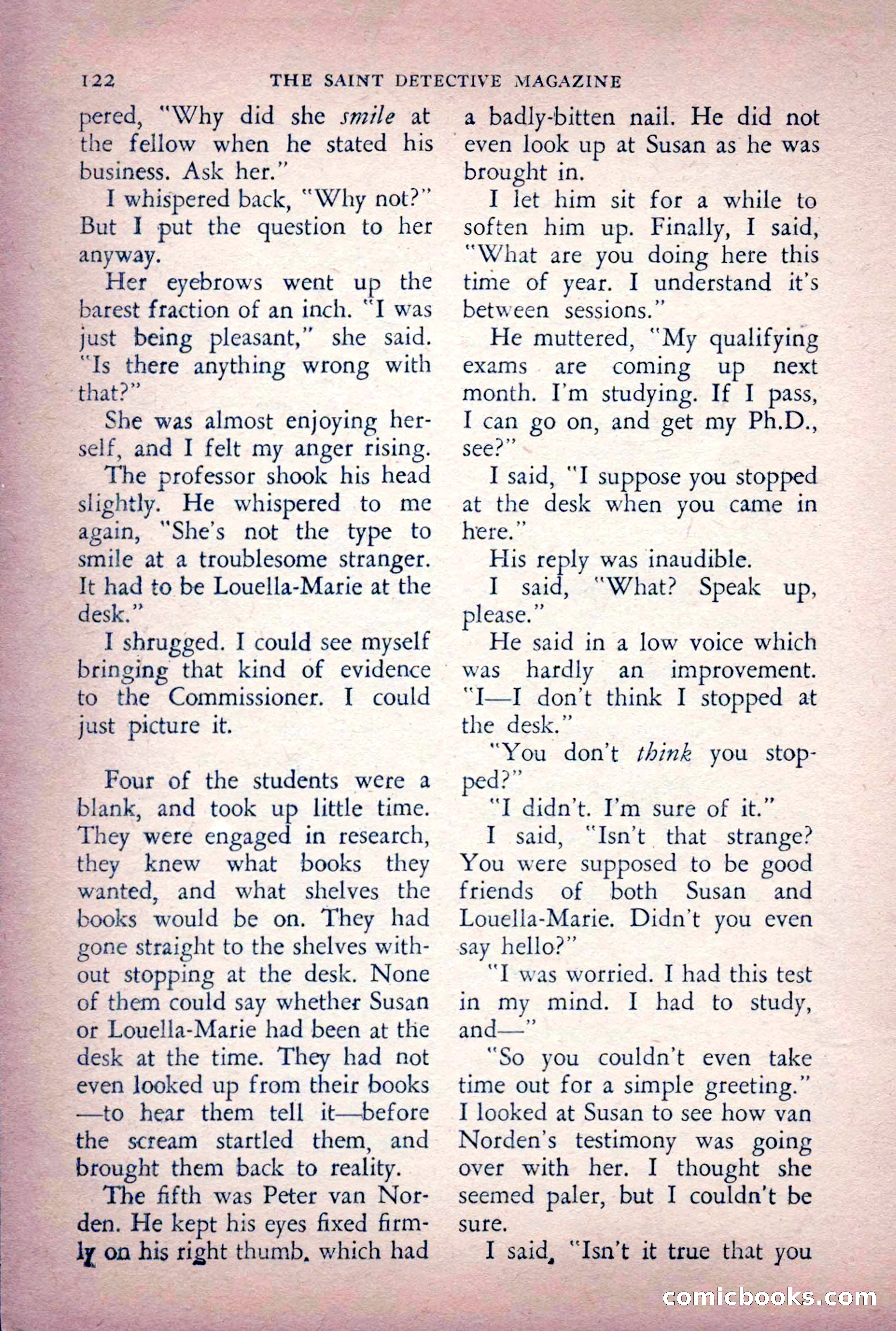 The Saint Detective Magazine, June 1956 — page 124 of 148