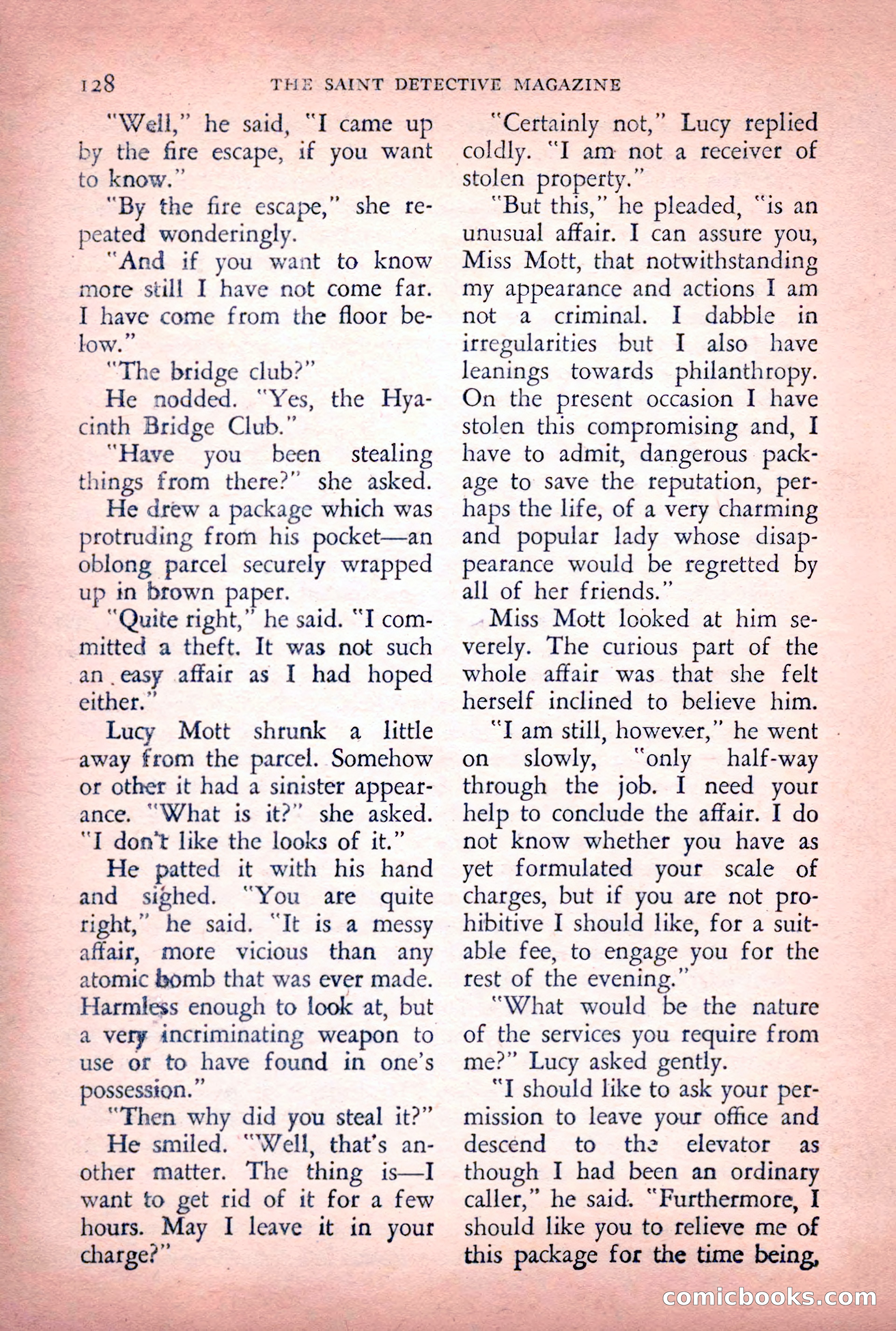 The Saint Detective Magazine, June 1956 — page 130 of 148