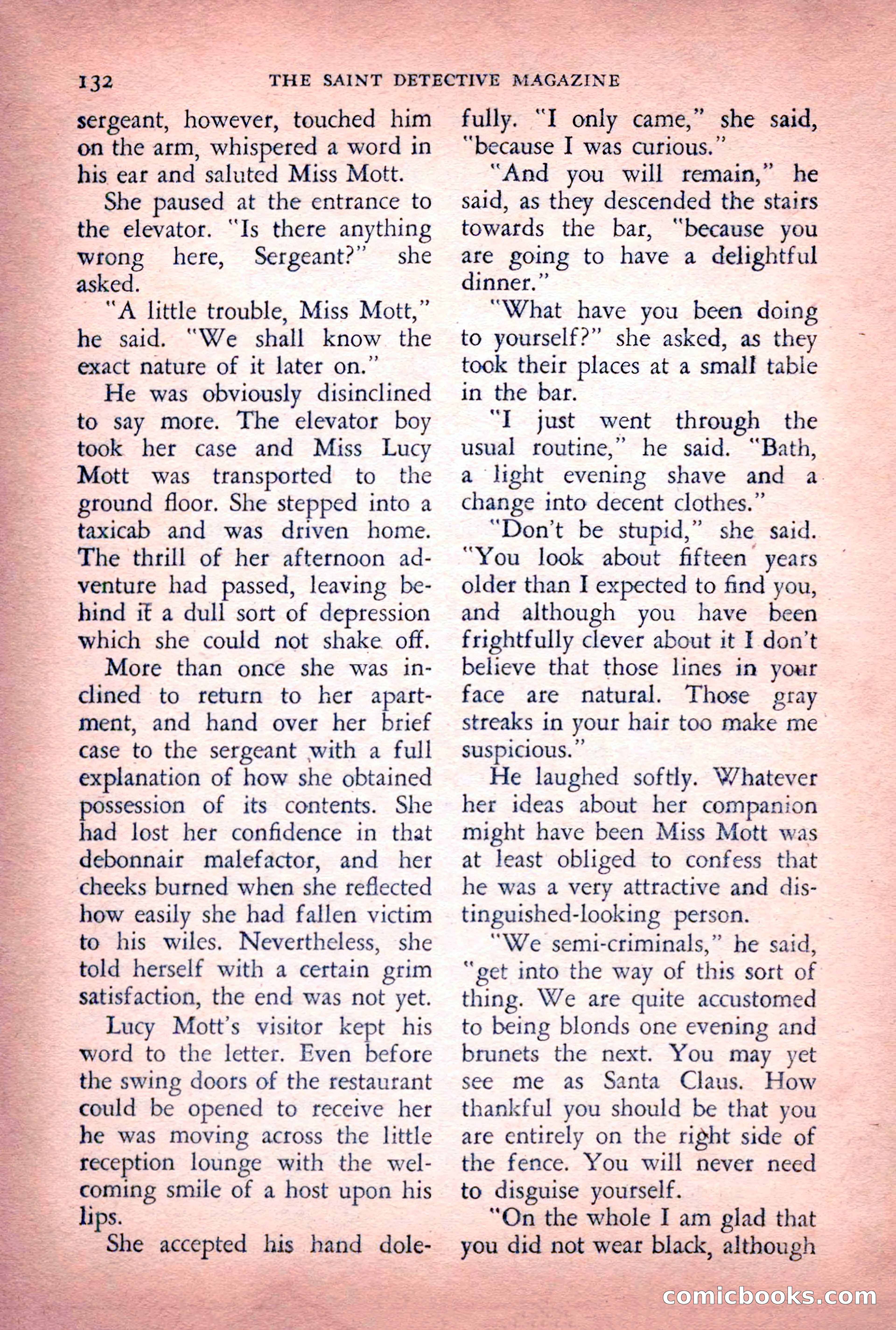 The Saint Detective Magazine, June 1956 — page 134 of 148