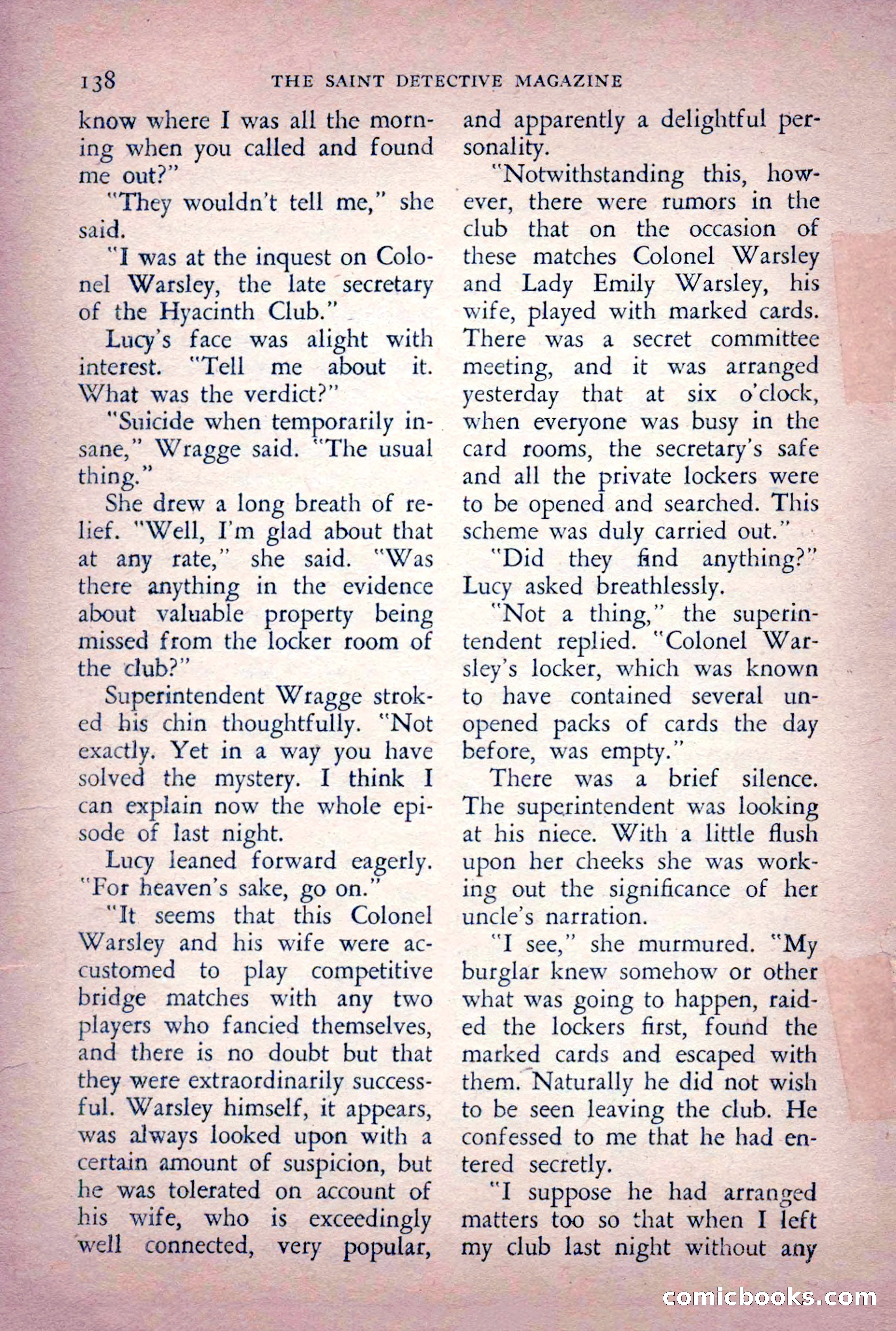 The Saint Detective Magazine, June 1956 — page 140 of 148