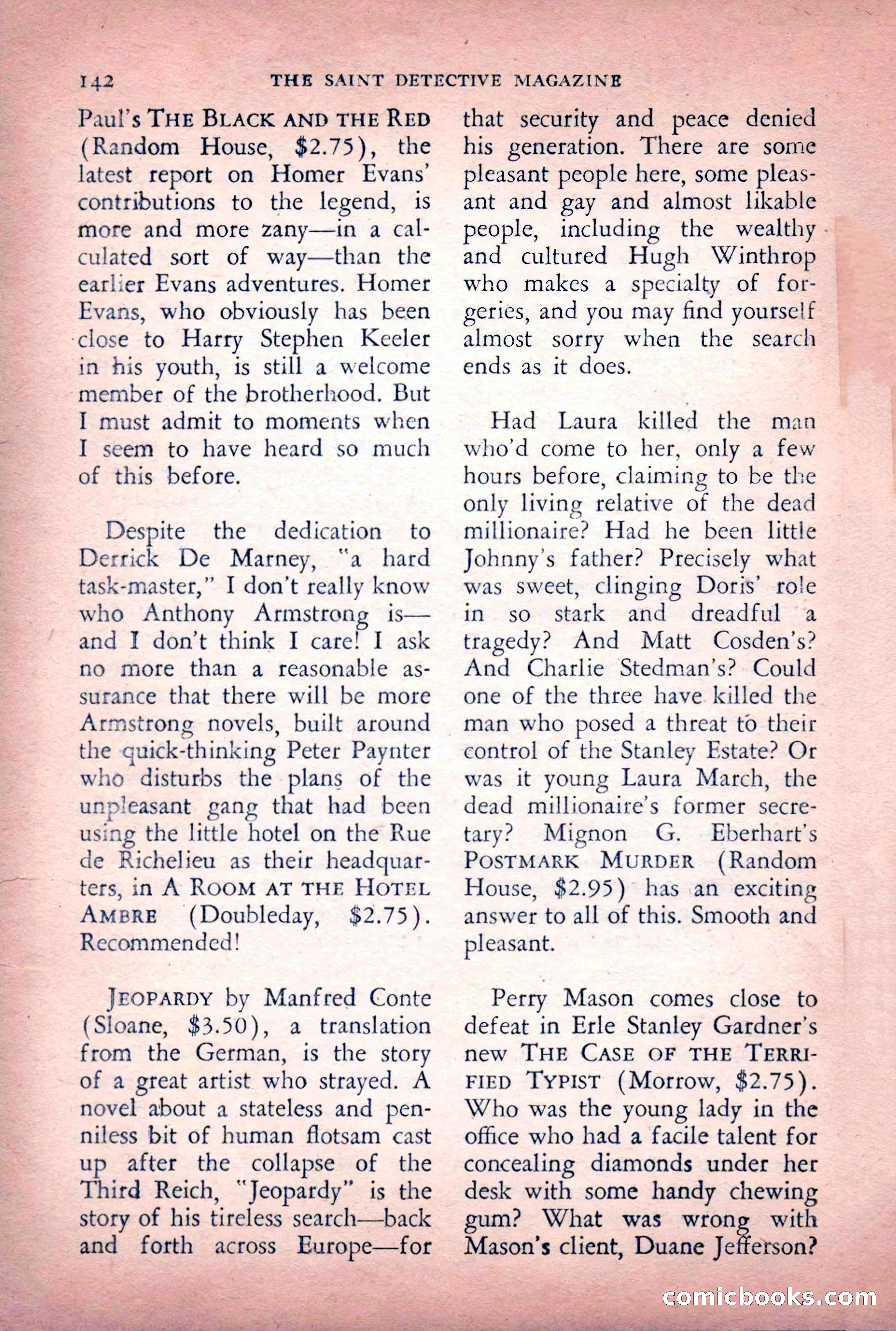 The Saint Detective Magazine, June 1956 — page 144 of 148