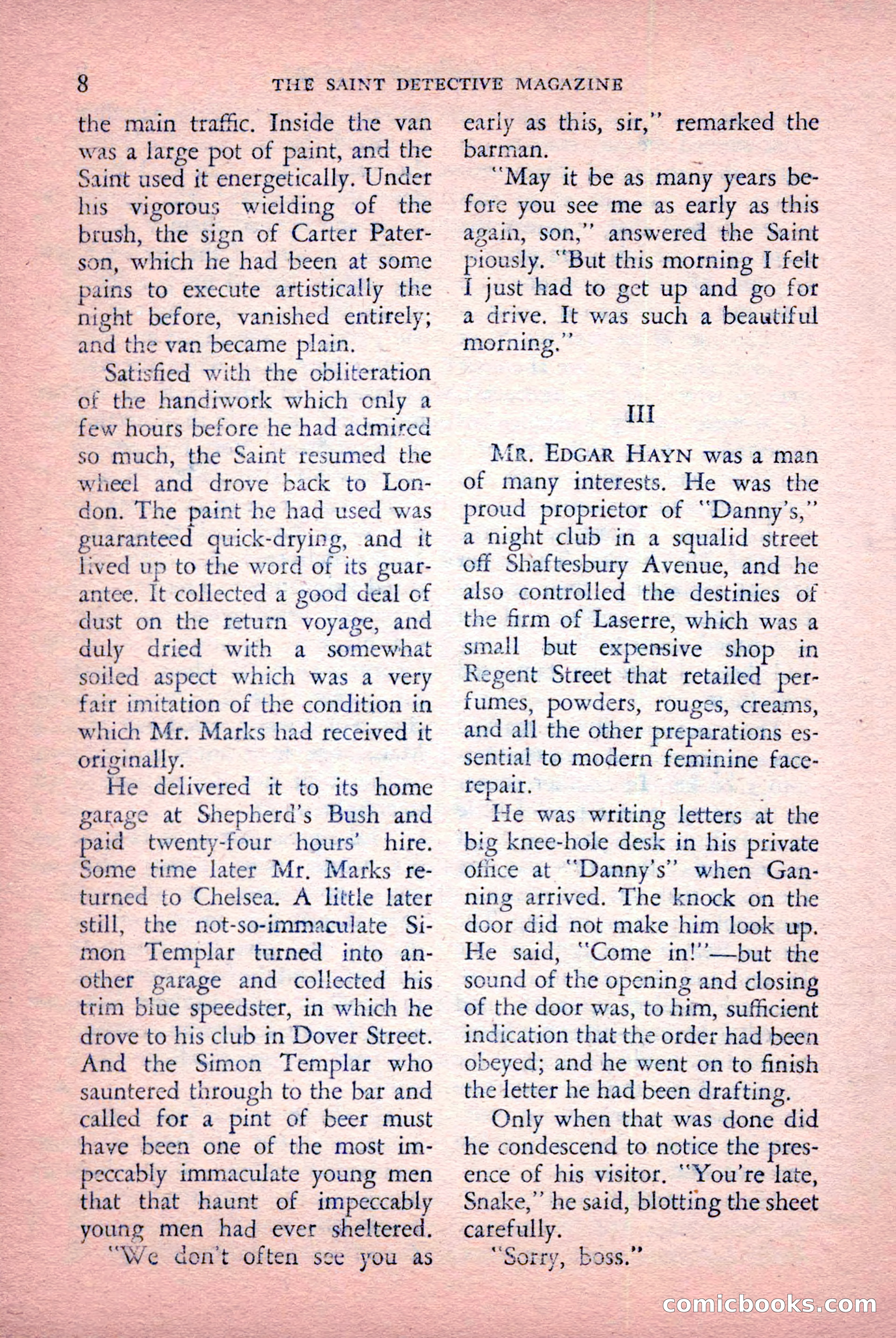 The Saint Detective Magazine, July 1956 — page 10 of 148