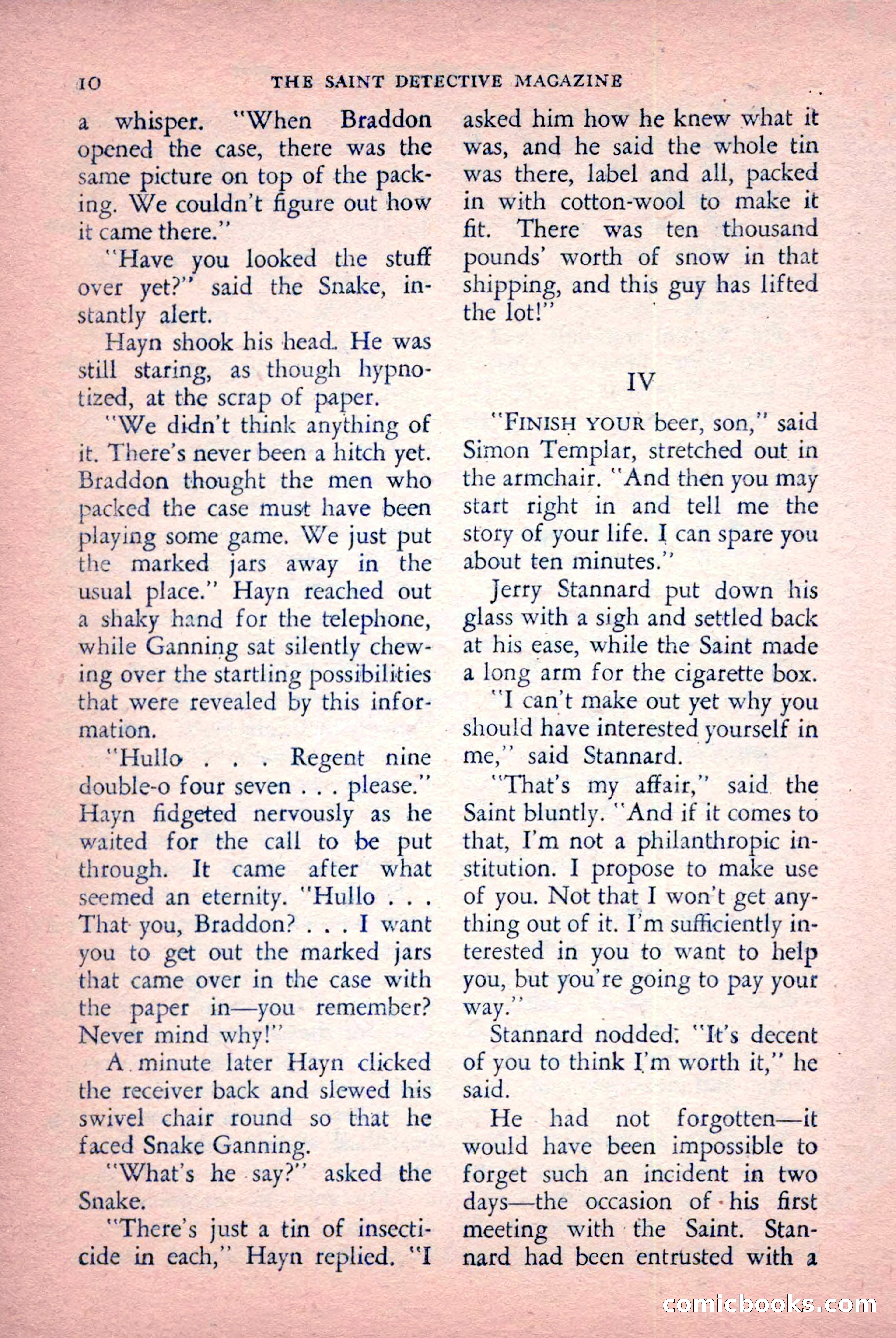 The Saint Detective Magazine, July 1956 — page 12 of 148