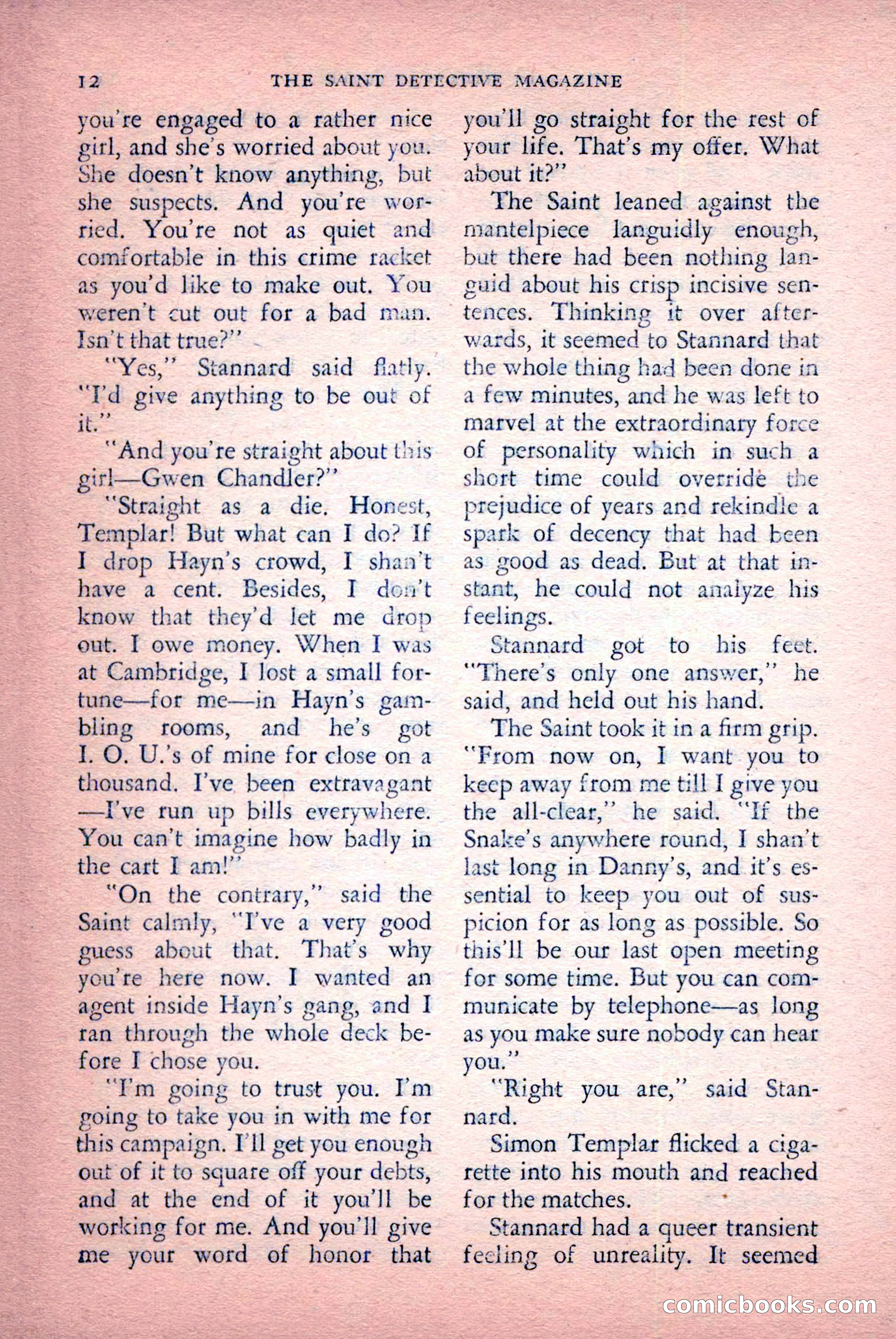 The Saint Detective Magazine, July 1956 — page 14 of 148