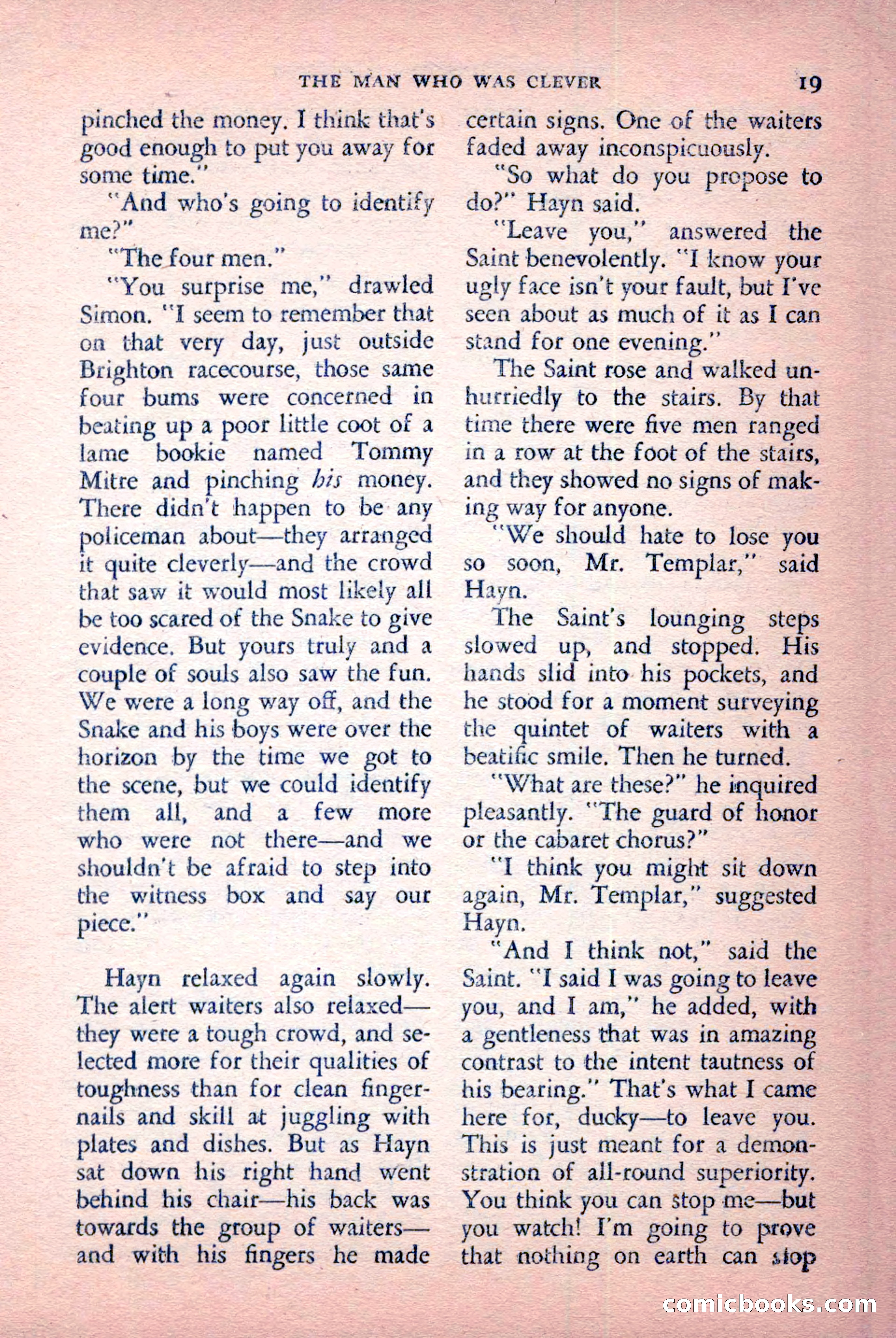 The Saint Detective Magazine, July 1956 — page 21 of 148
