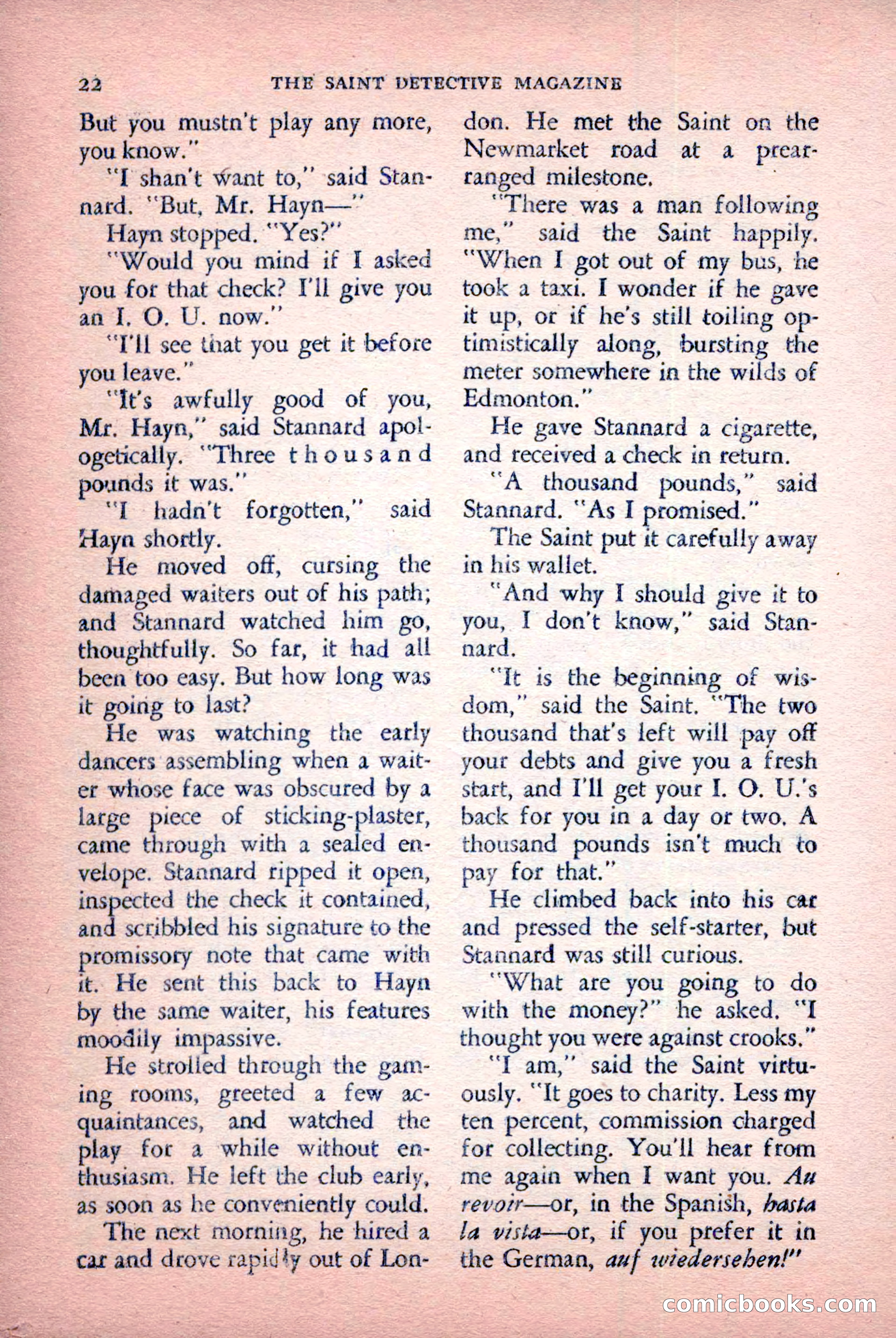 The Saint Detective Magazine, July 1956 — page 24 of 148