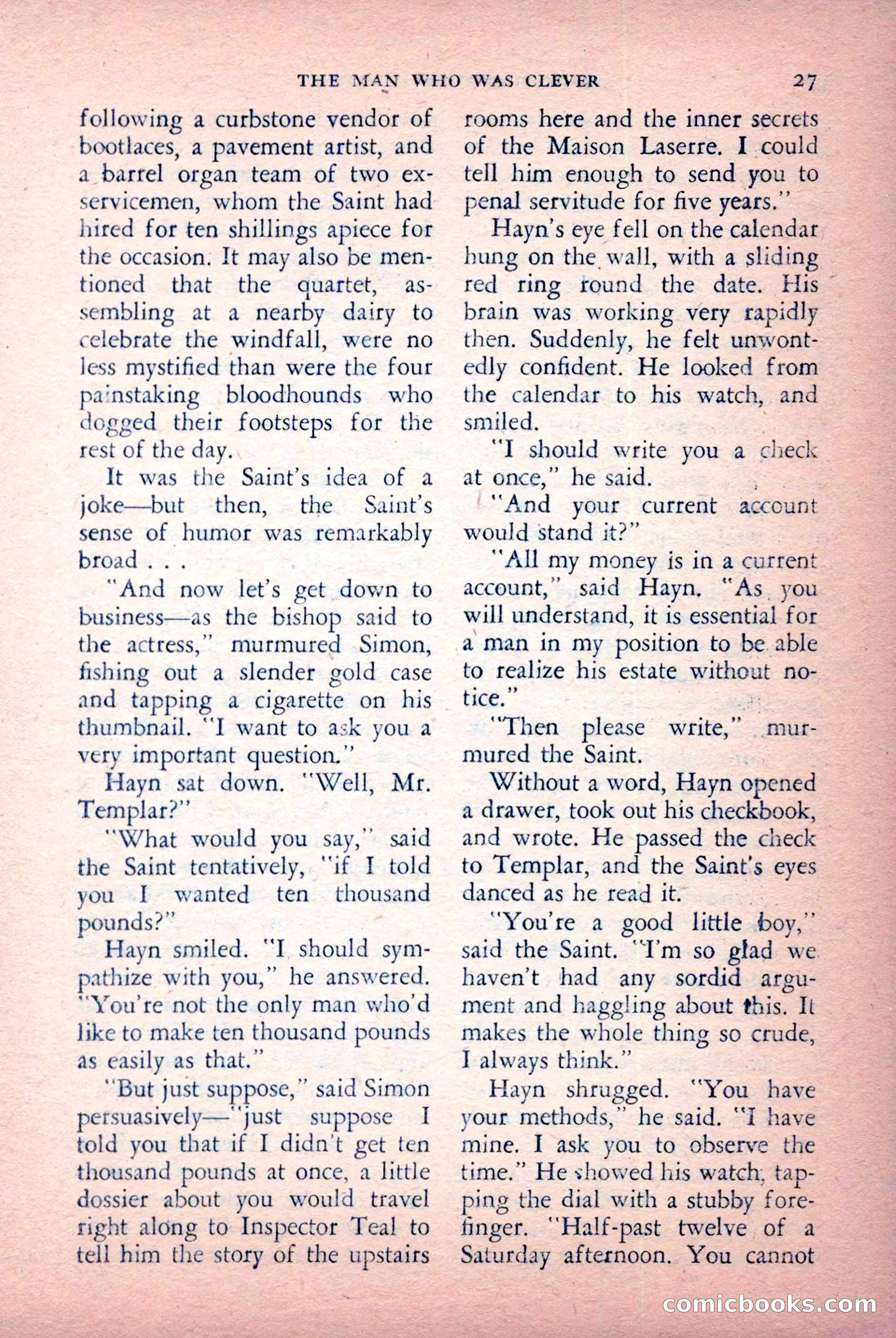 The Saint Detective Magazine, July 1956 — page 29 of 148