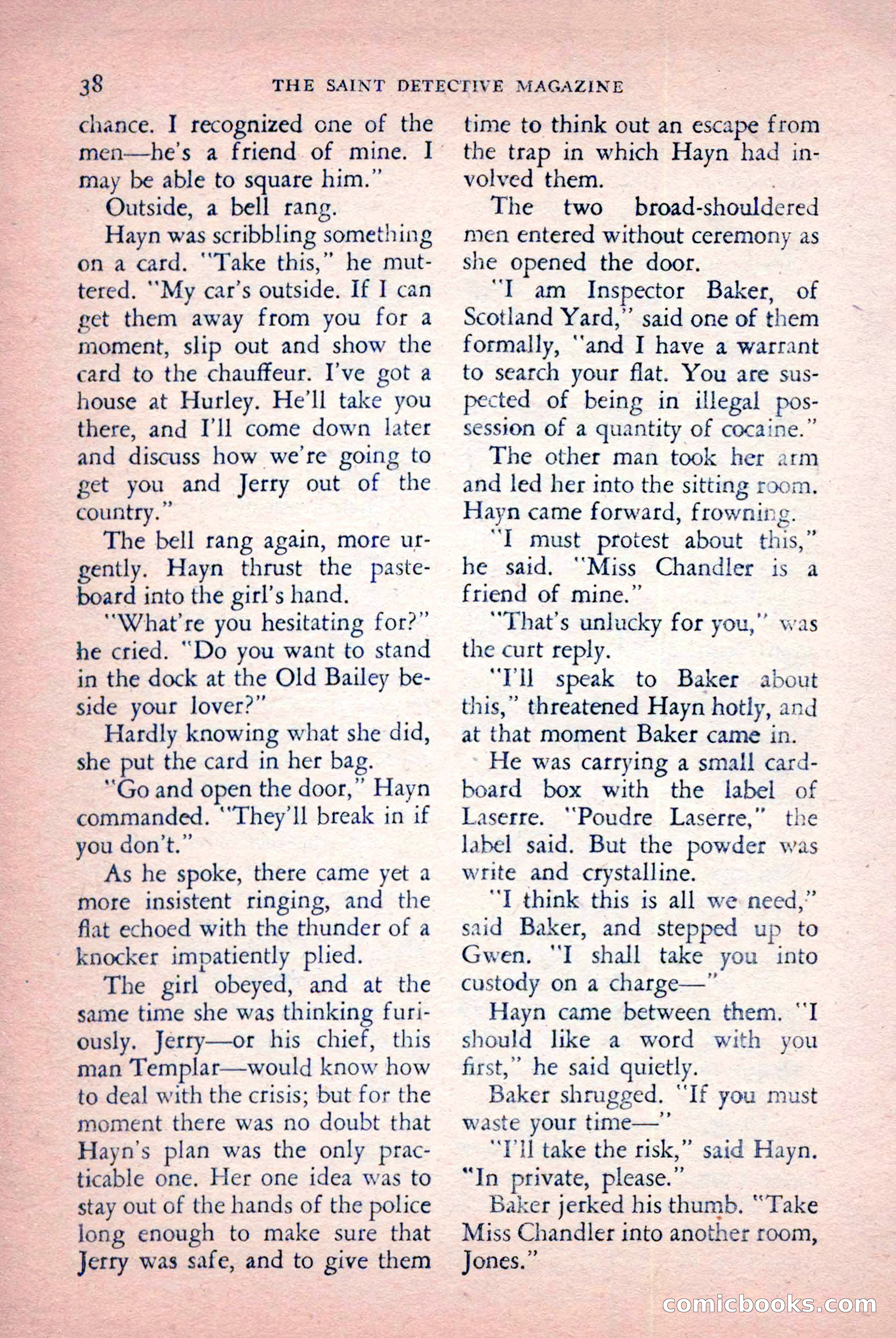 The Saint Detective Magazine, July 1956 — page 40 of 148
