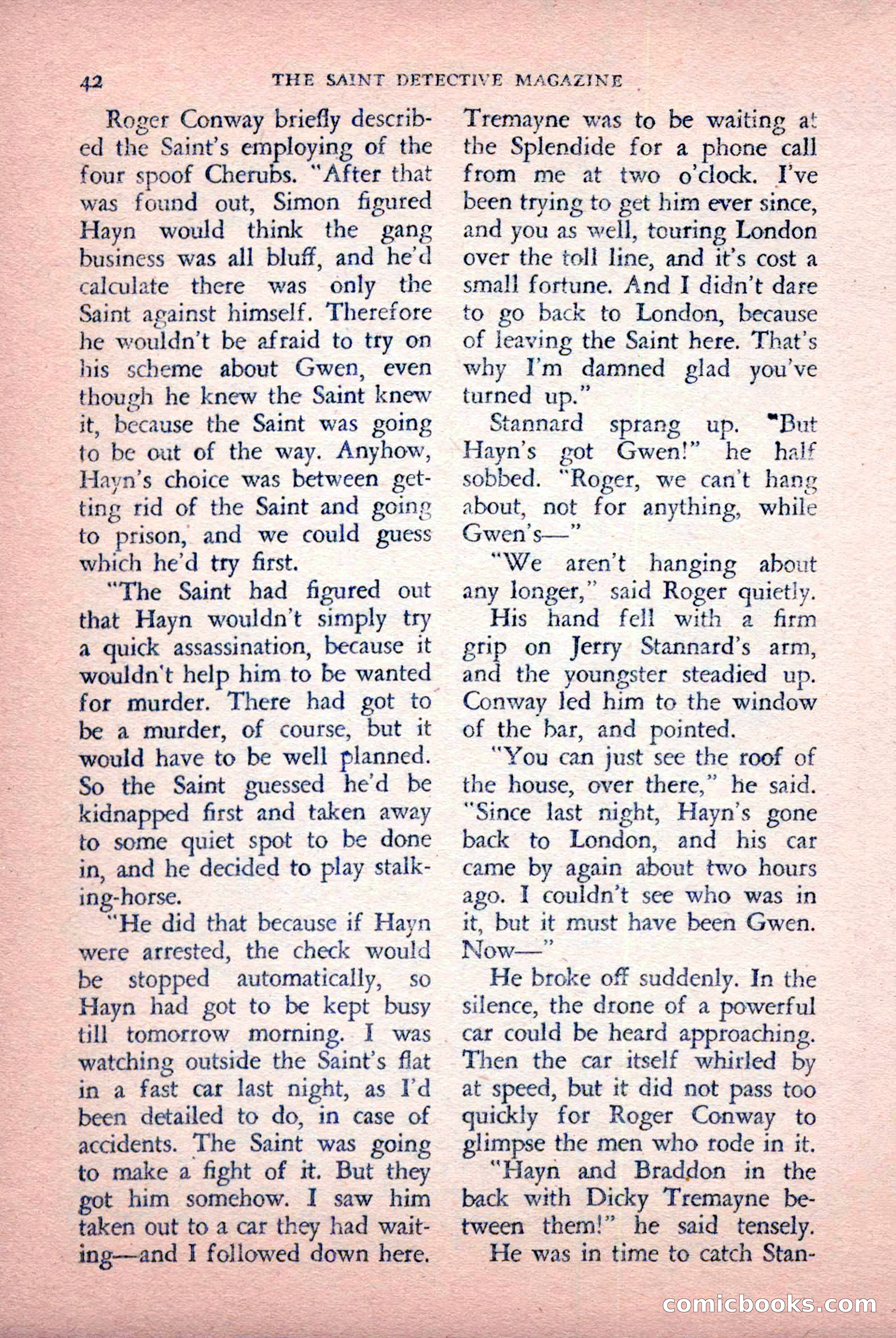 The Saint Detective Magazine, July 1956 — page 44 of 148