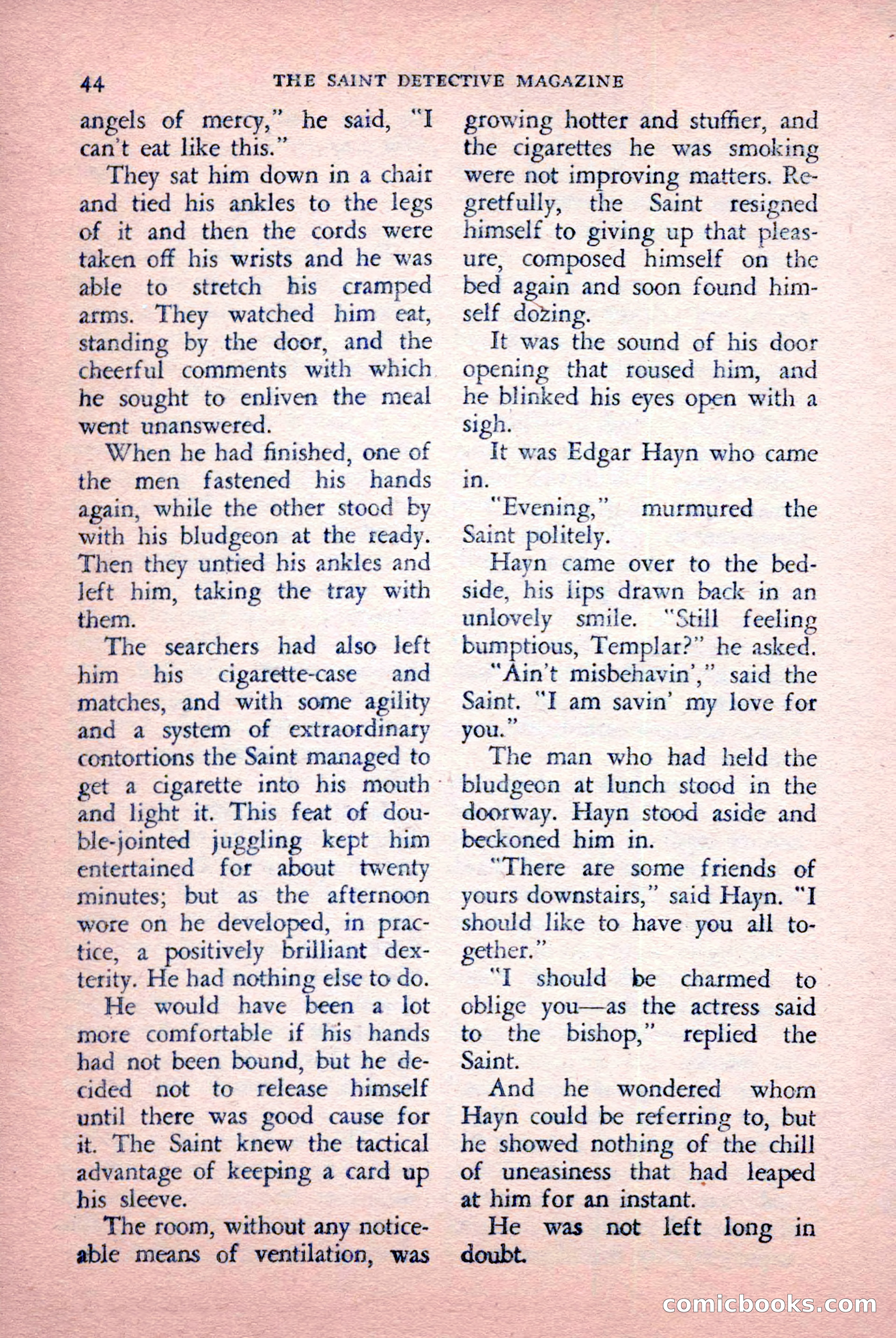 The Saint Detective Magazine, July 1956 — page 46 of 148