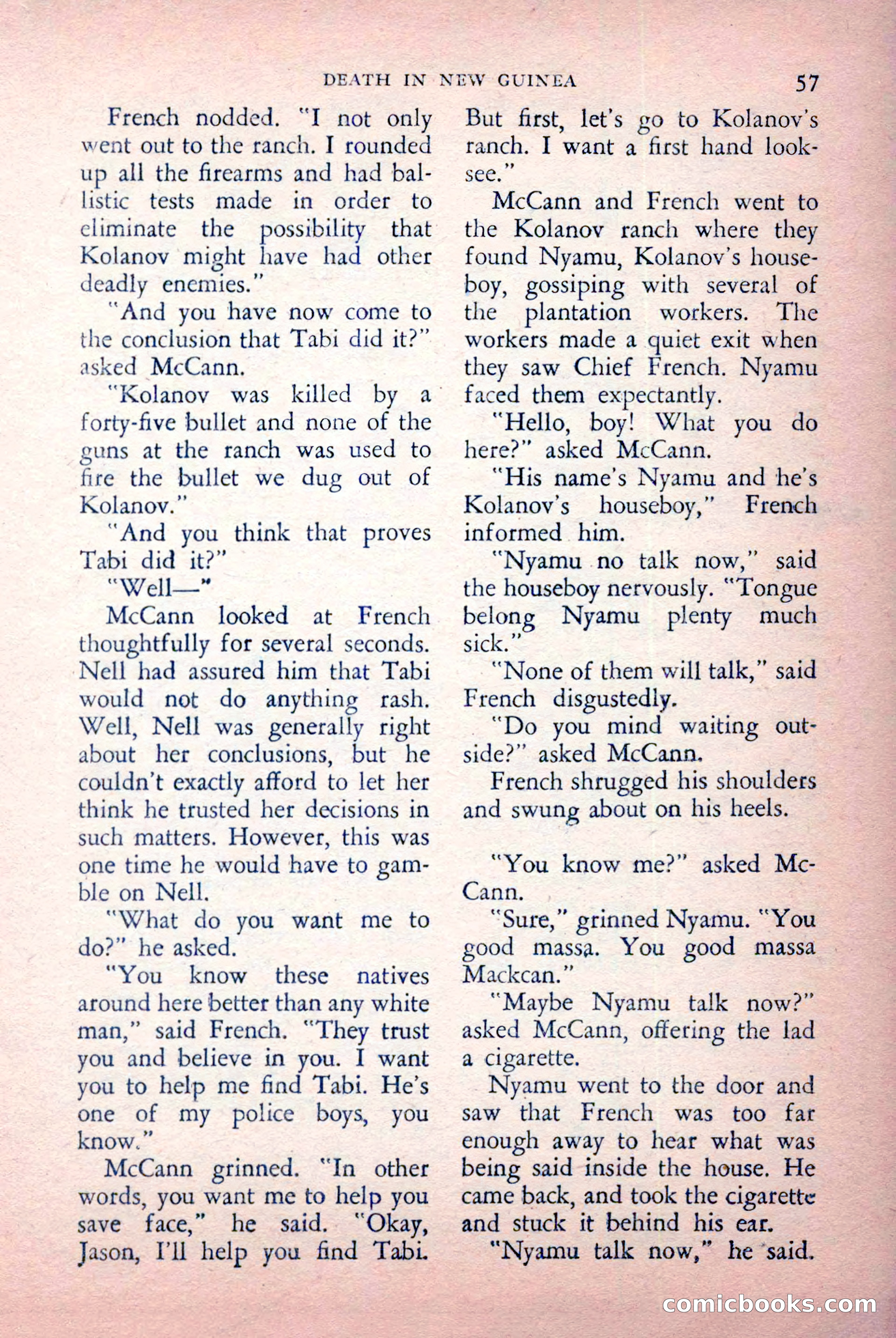The Saint Detective Magazine, July 1956 — page 59 of 148