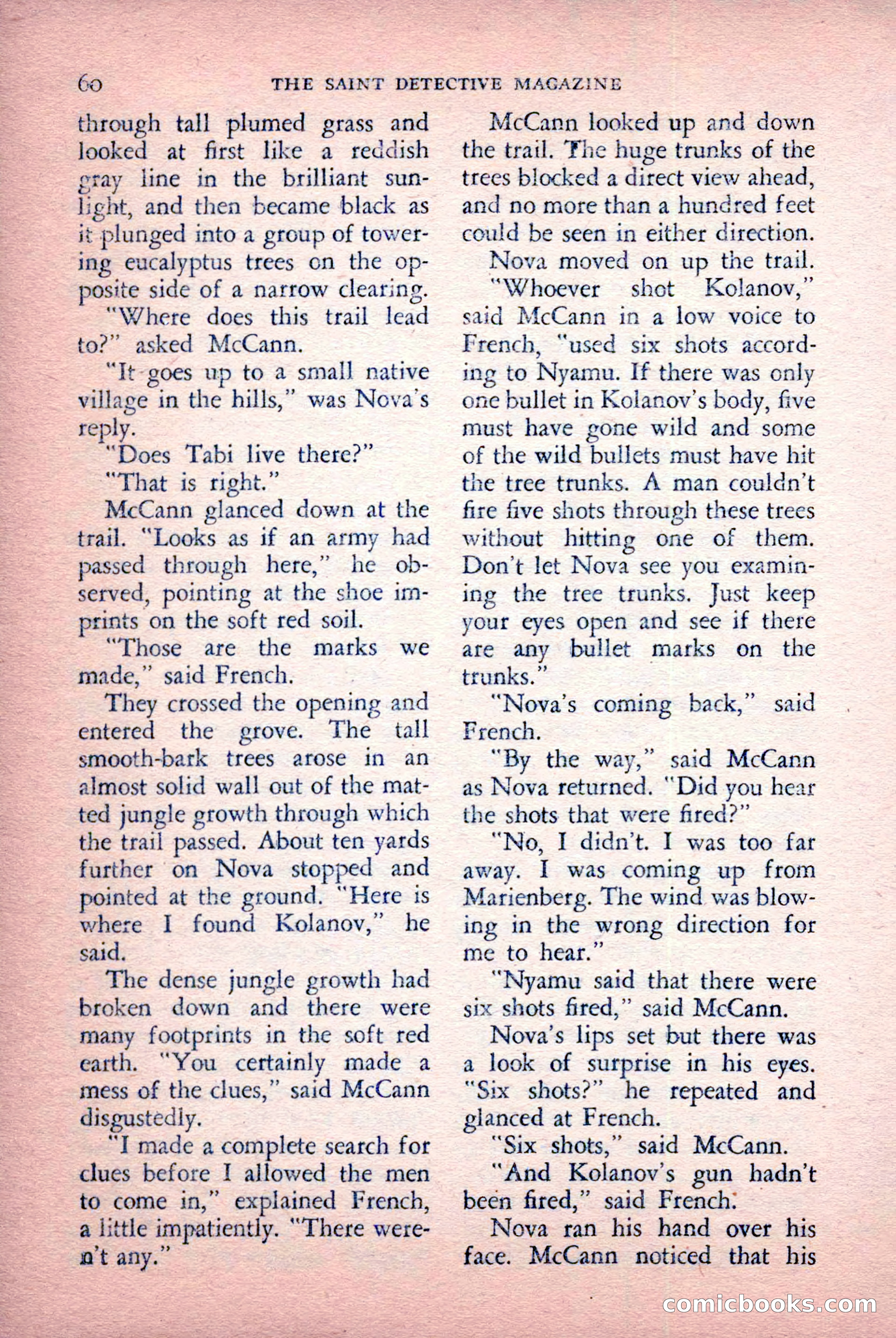 The Saint Detective Magazine, July 1956 — page 62 of 148