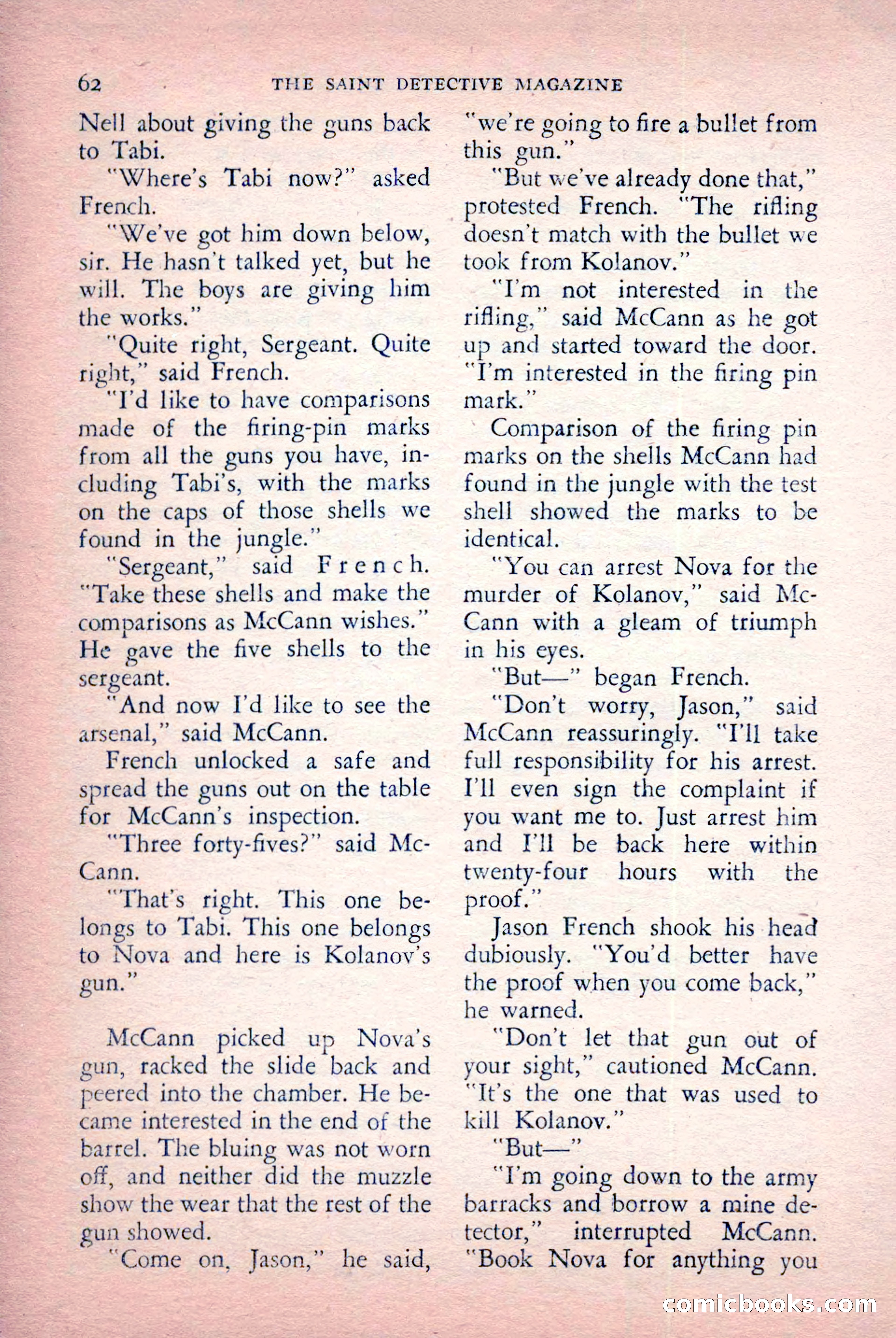 The Saint Detective Magazine, July 1956 — page 64 of 148