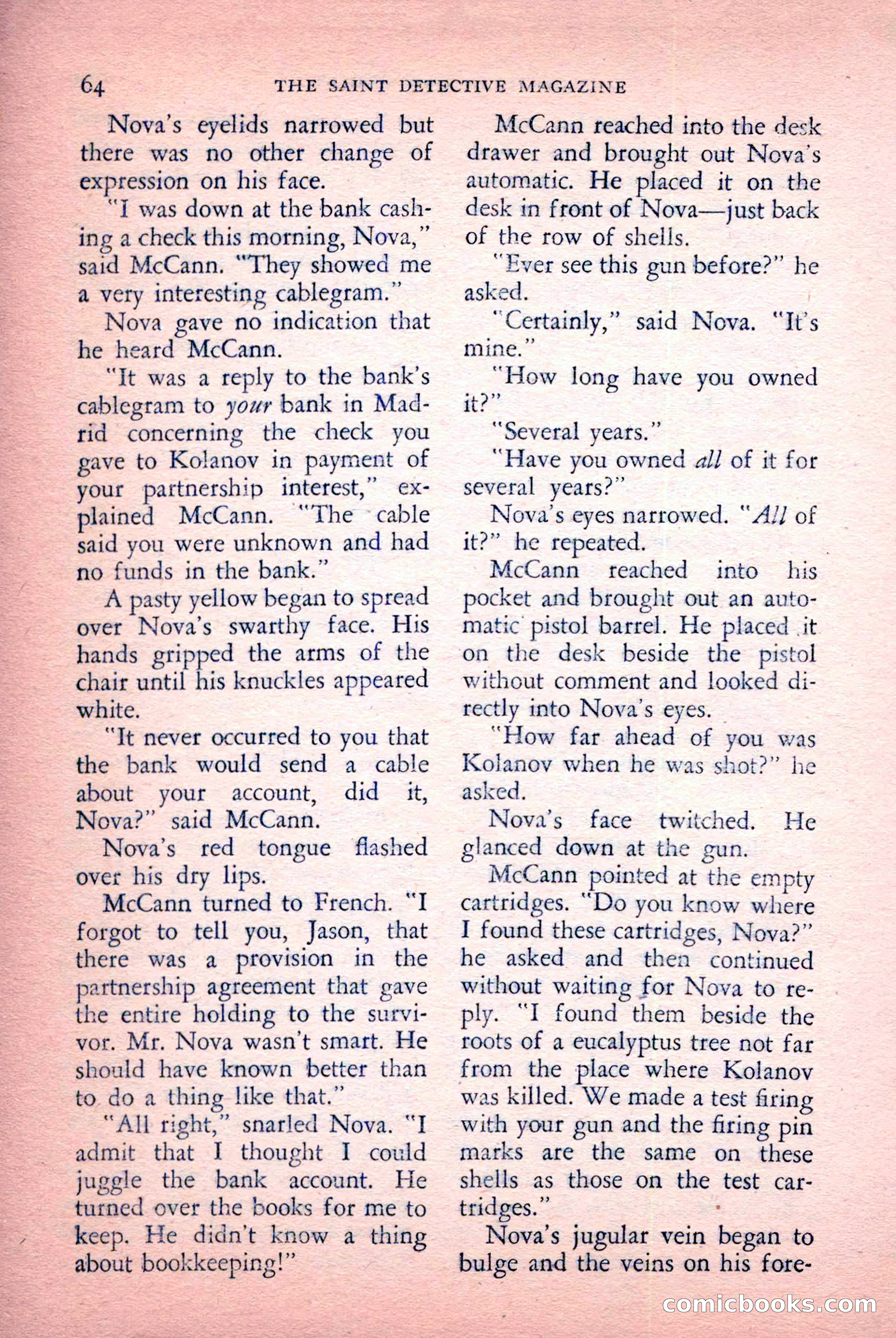 The Saint Detective Magazine, July 1956 — page 66 of 148