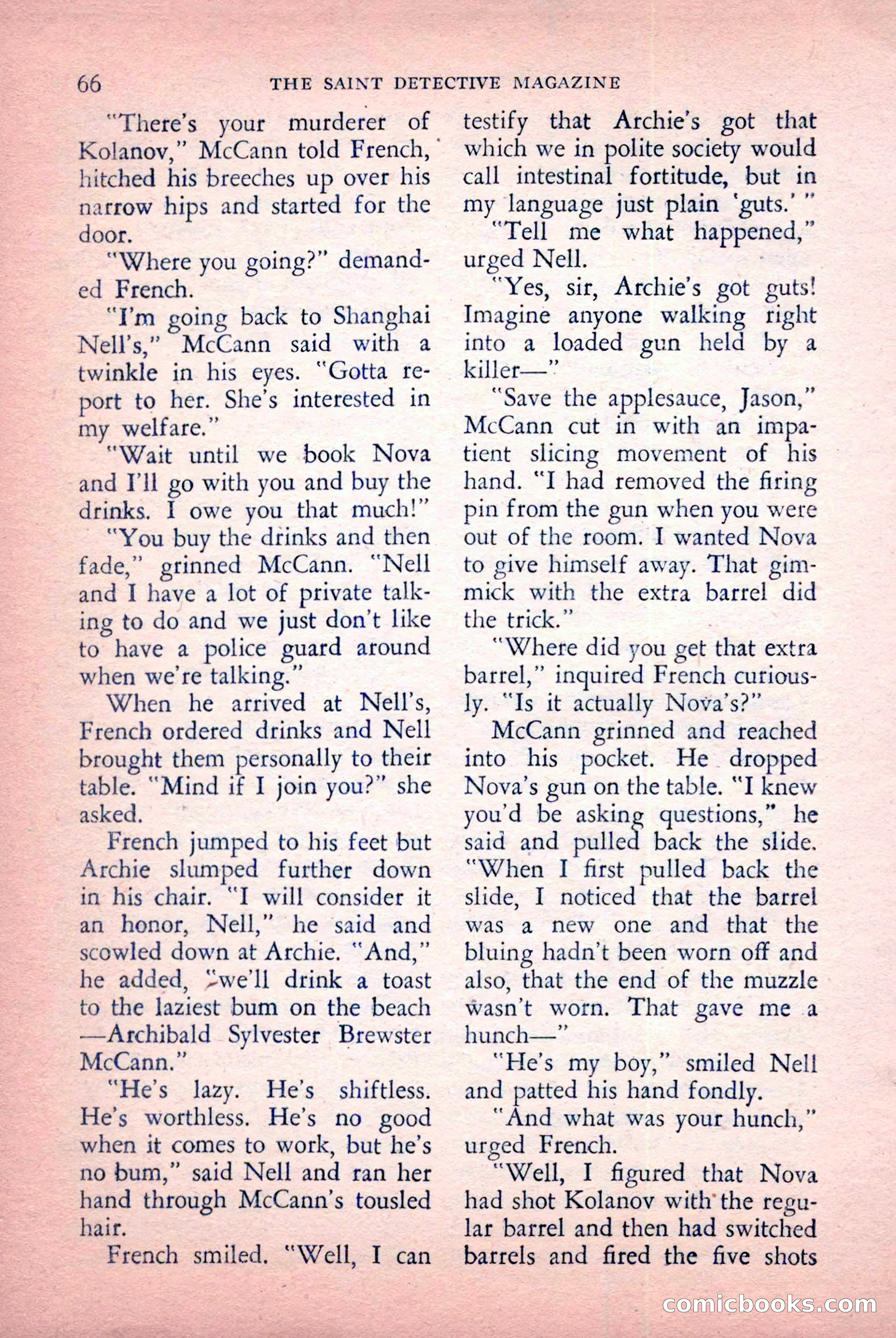 The Saint Detective Magazine, July 1956 — page 68 of 148