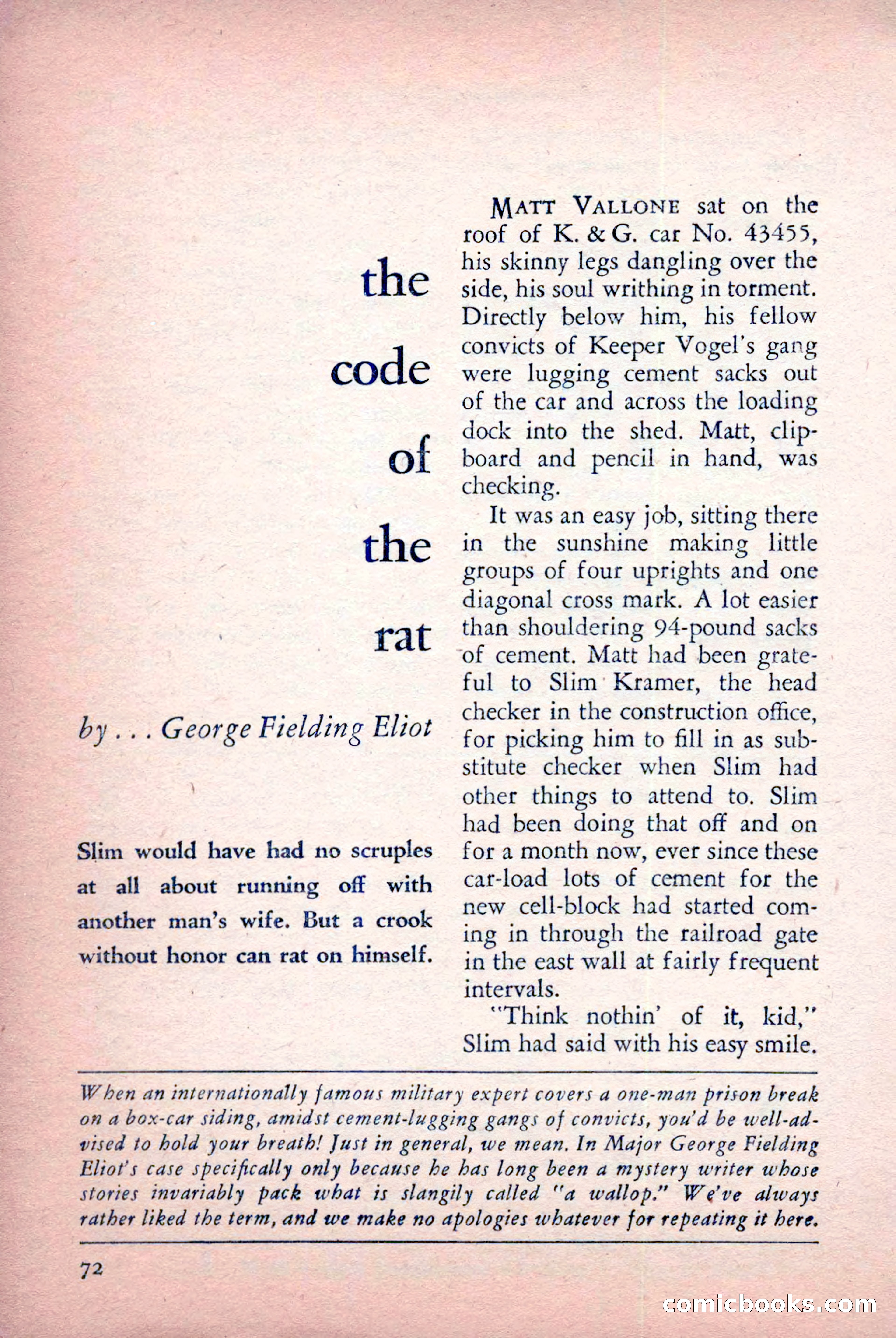 The Saint Detective Magazine, July 1956 — page 74 of 148