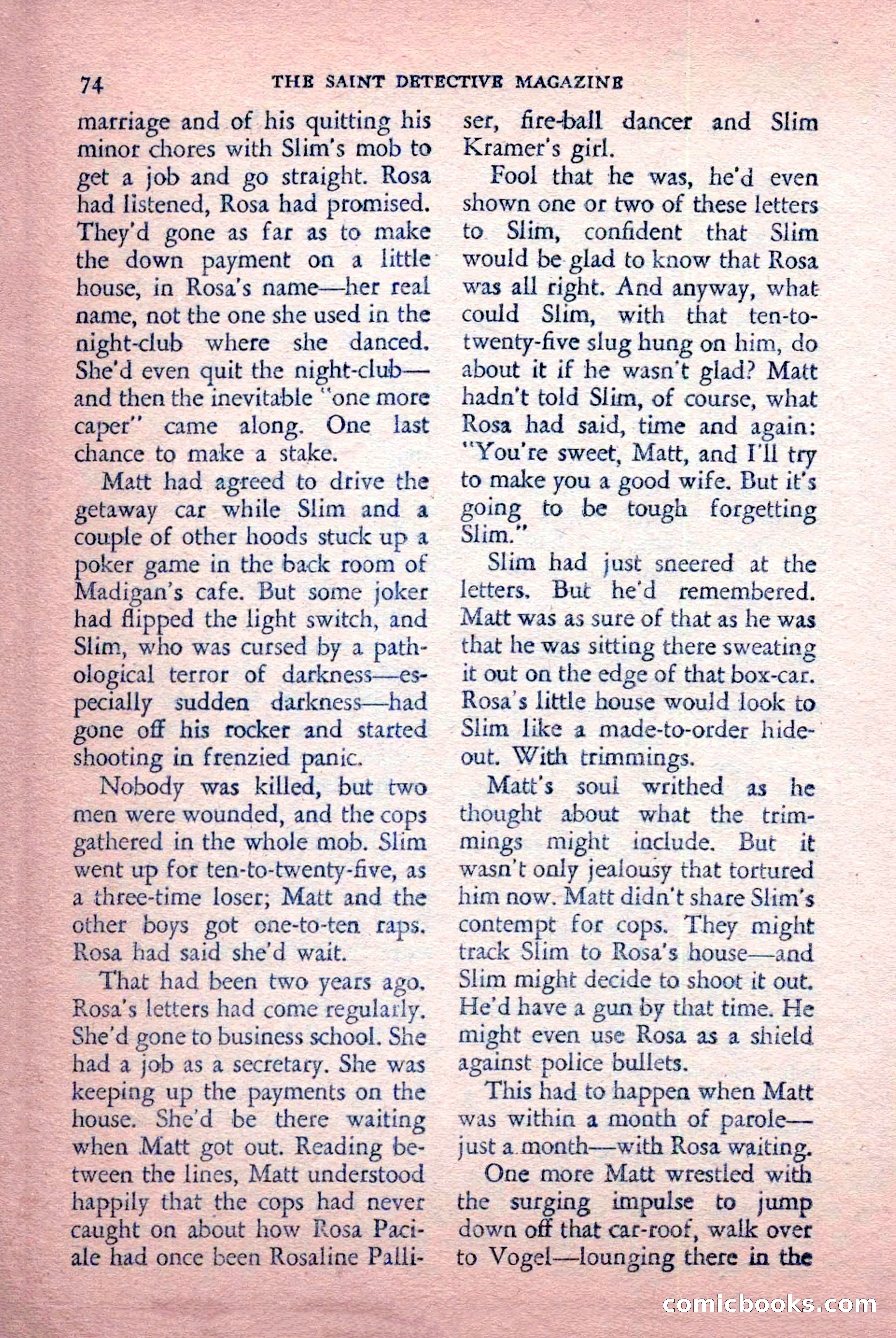 The Saint Detective Magazine, July 1956 — page 76 of 148