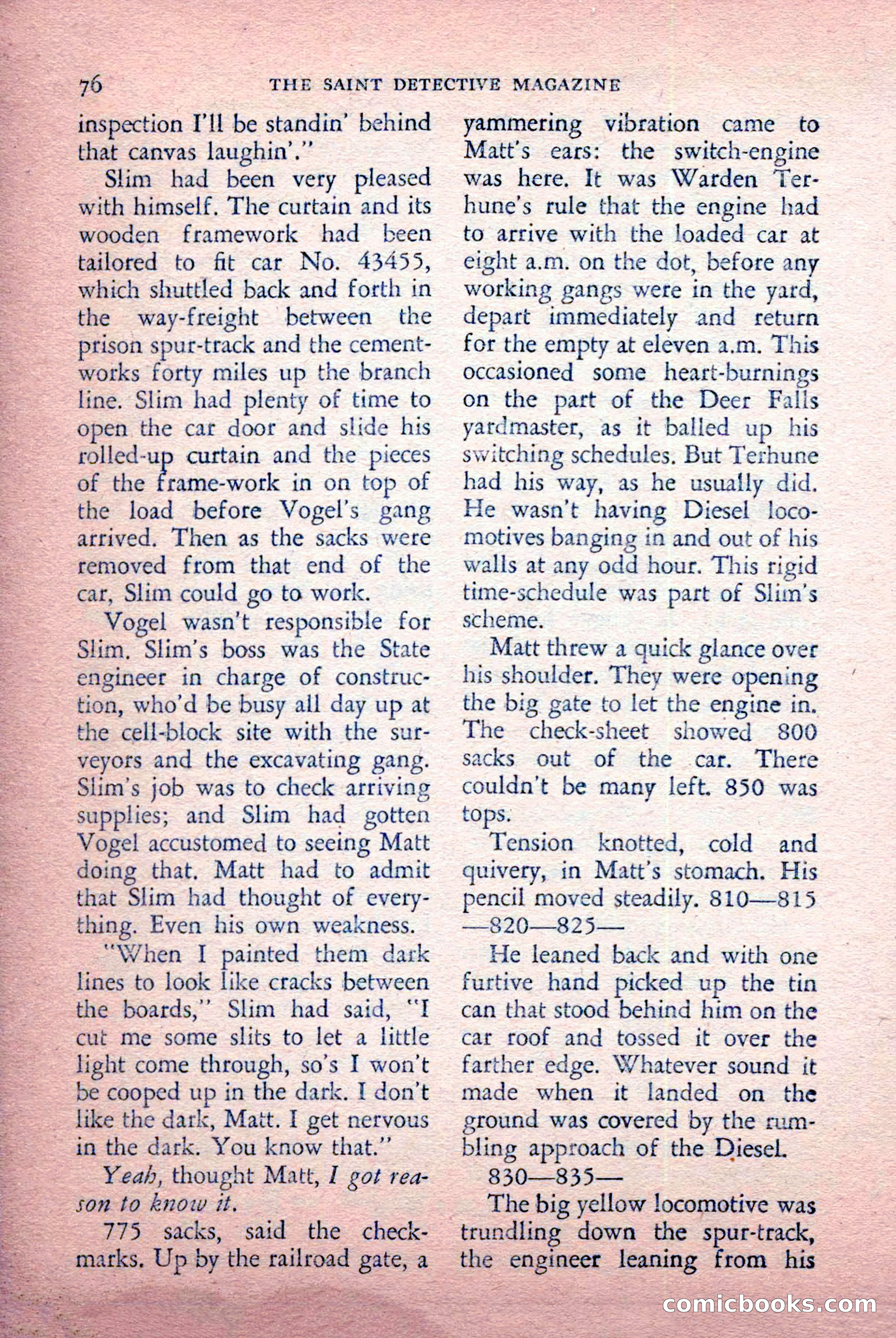 The Saint Detective Magazine, July 1956 — page 78 of 148