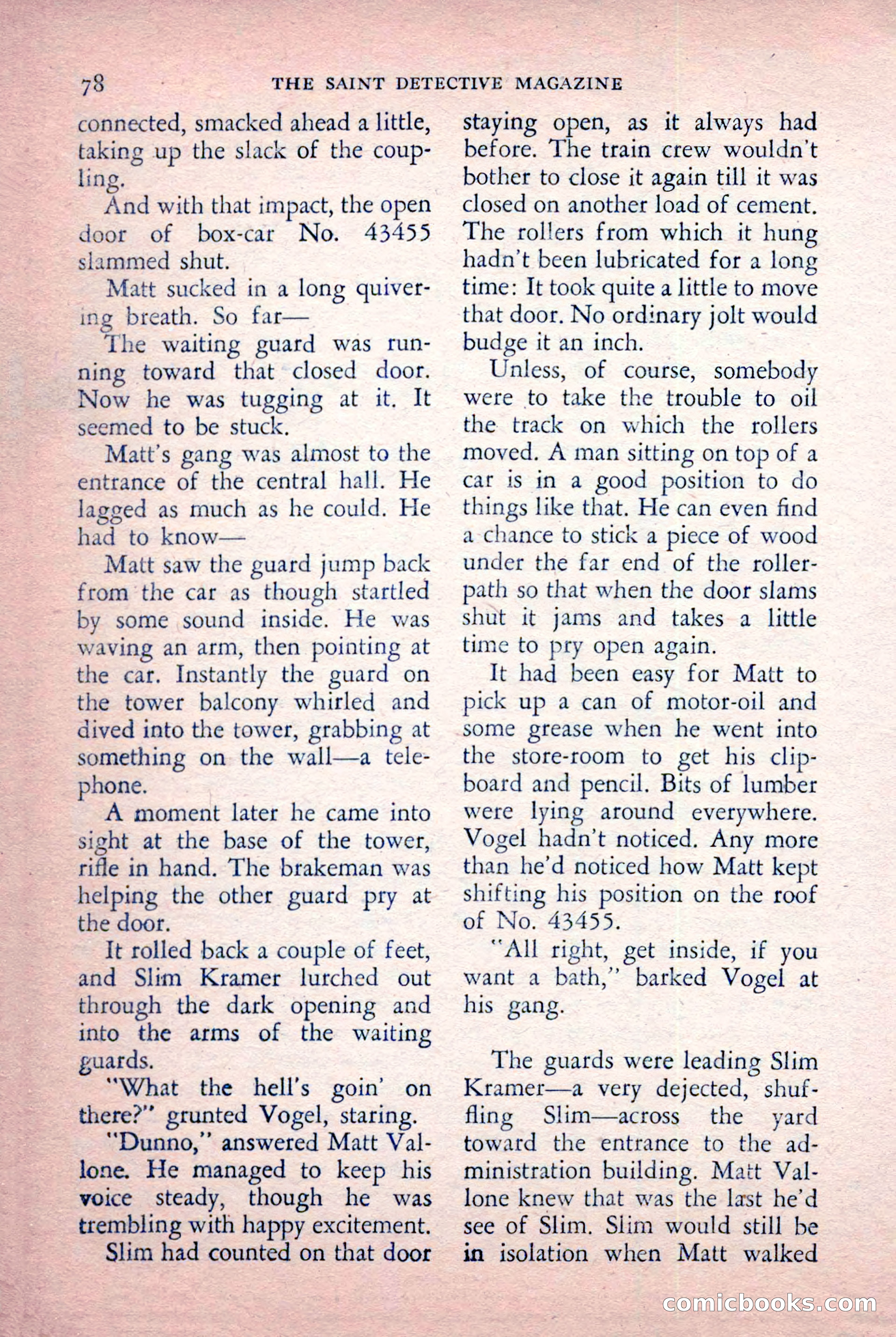The Saint Detective Magazine, July 1956 — page 80 of 148