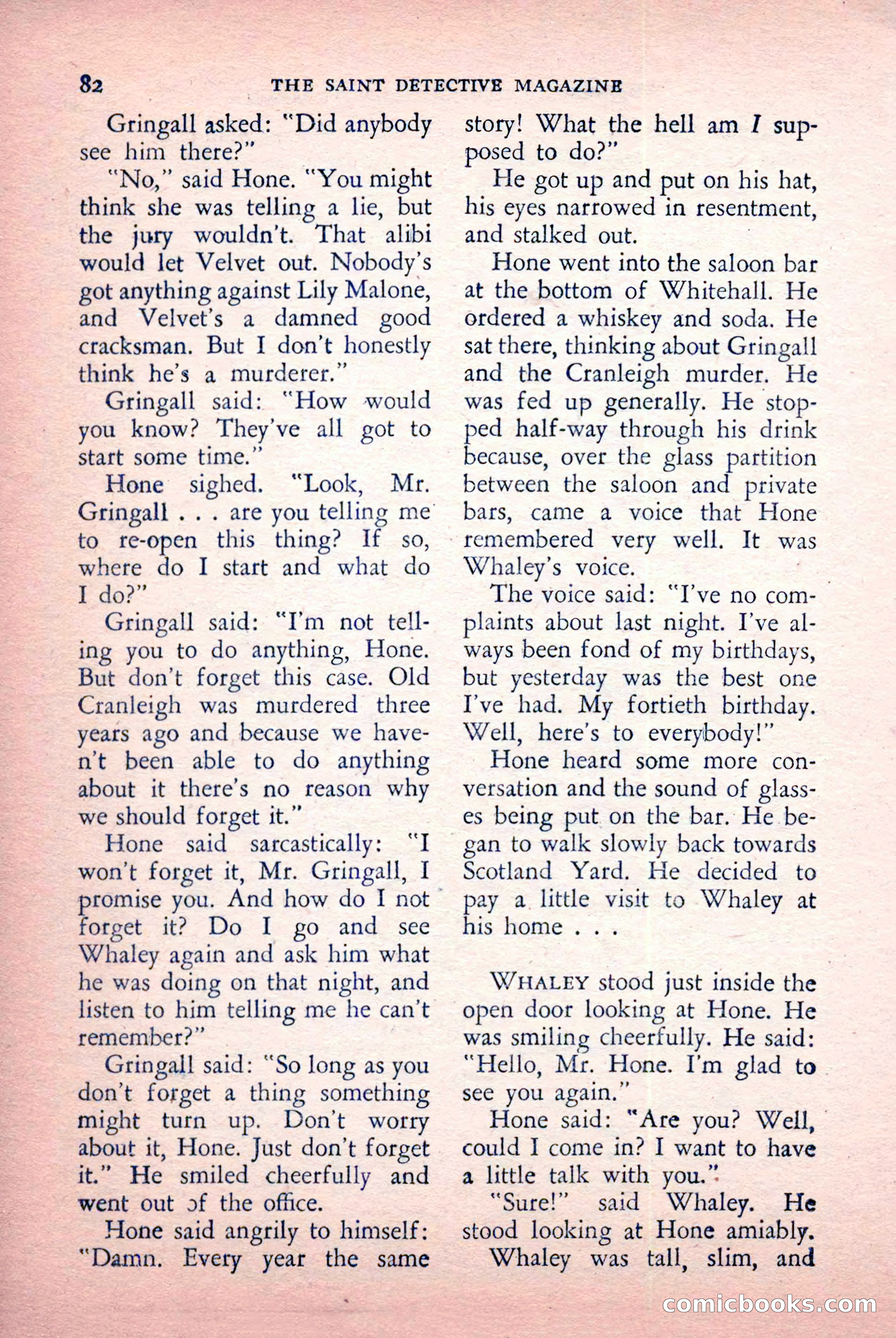 The Saint Detective Magazine, July 1956 — page 84 of 148
