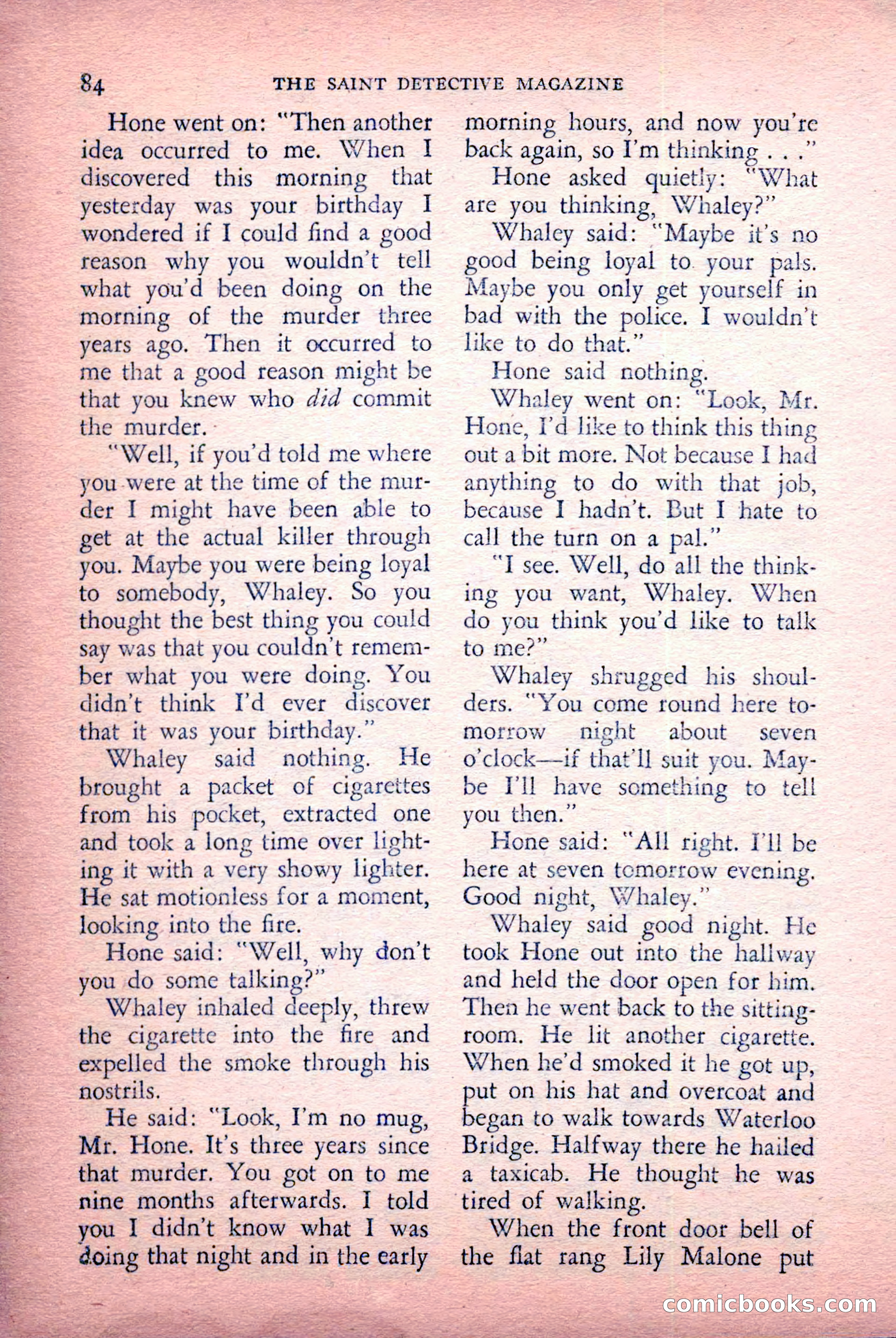 The Saint Detective Magazine, July 1956 — page 86 of 148