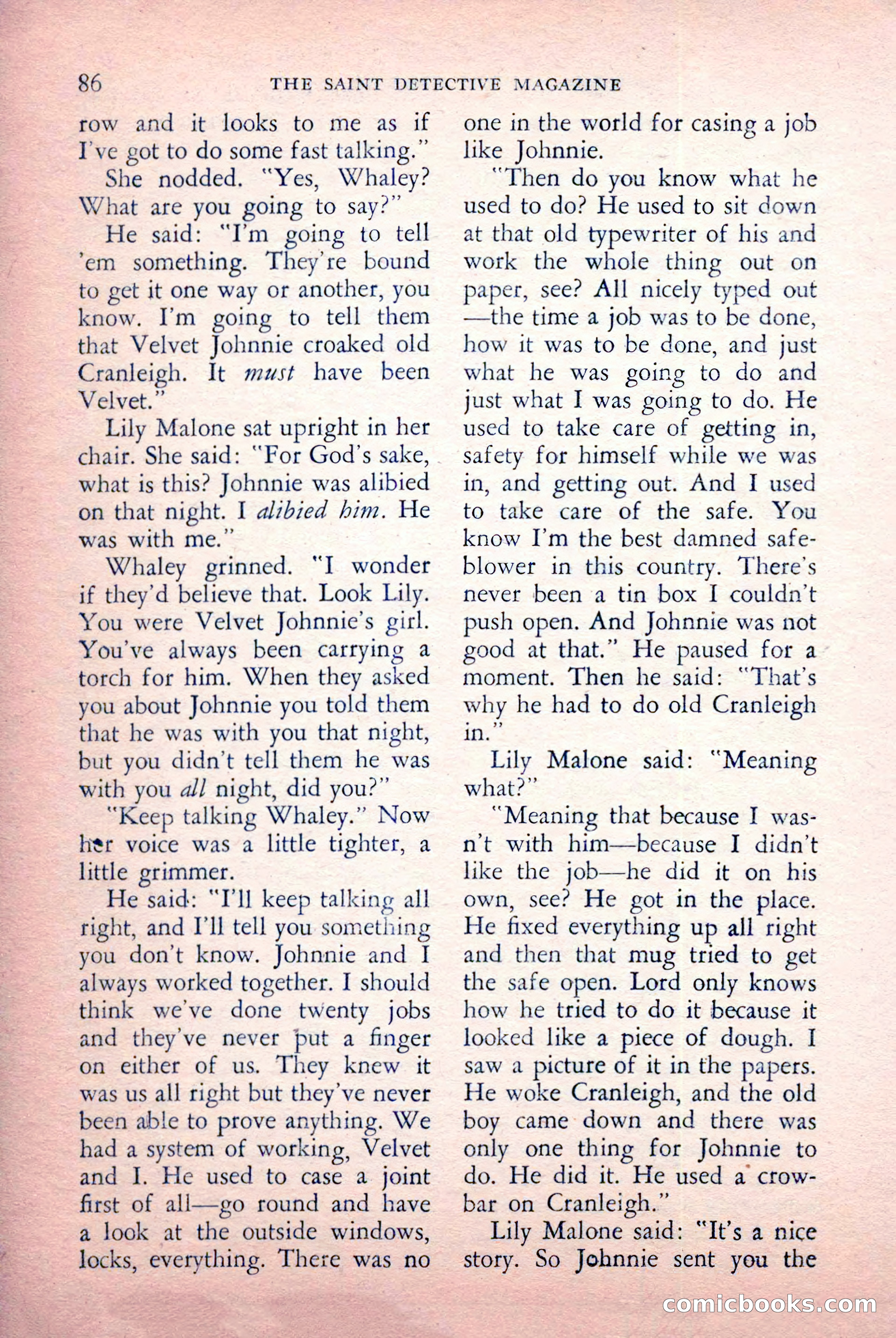 The Saint Detective Magazine, July 1956 — page 88 of 148