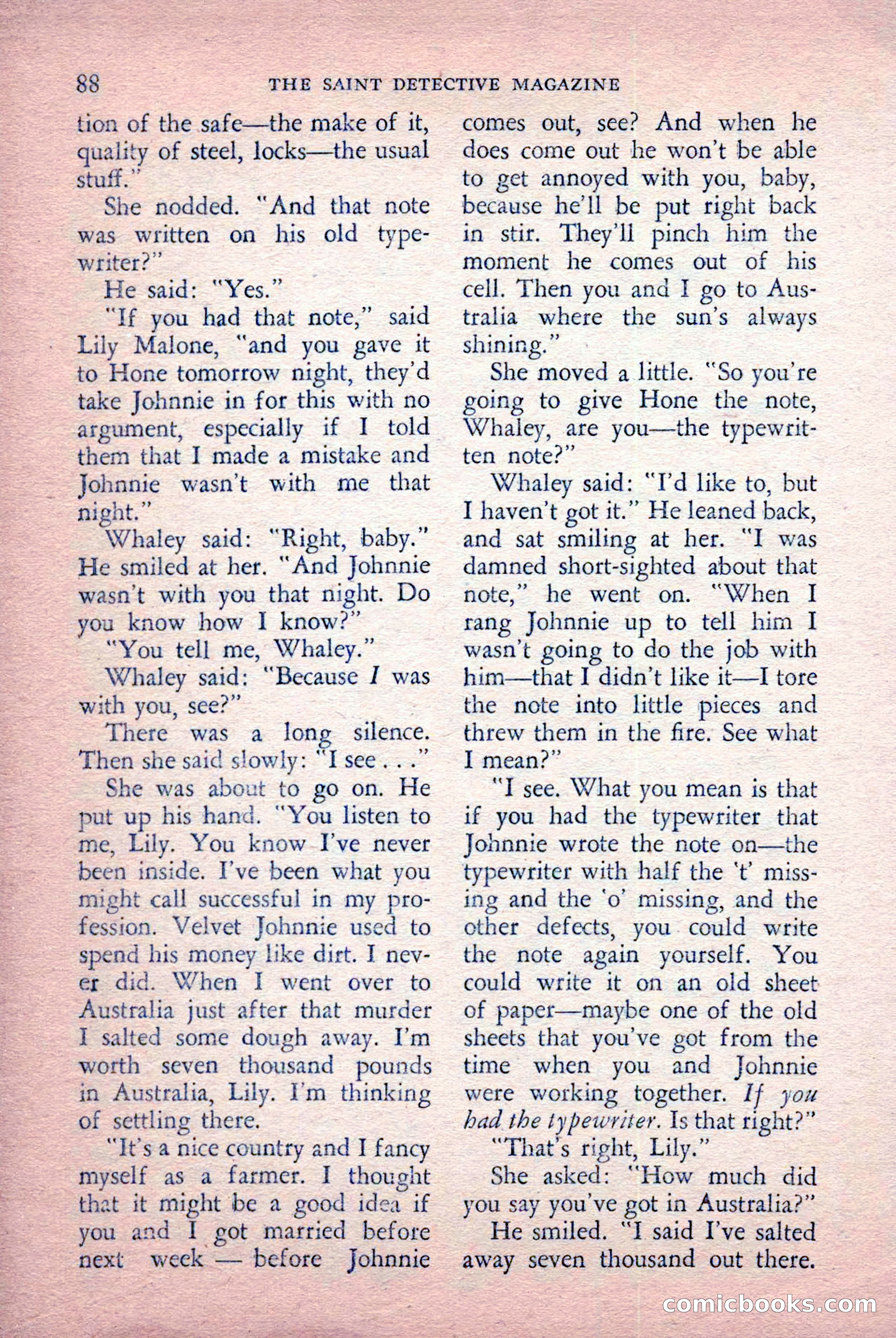 The Saint Detective Magazine, July 1956 — page 90 of 148