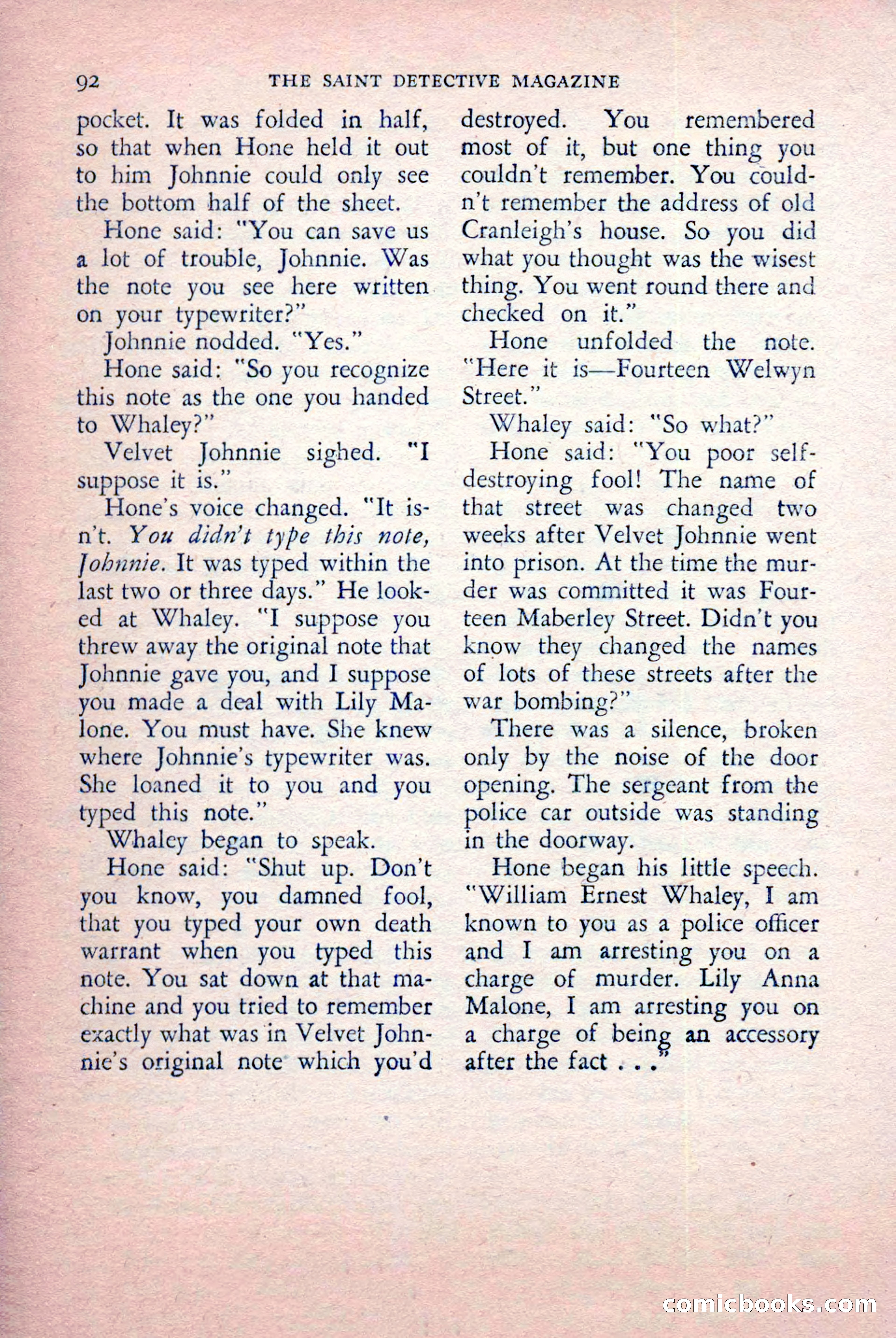 The Saint Detective Magazine, July 1956 — page 94 of 148