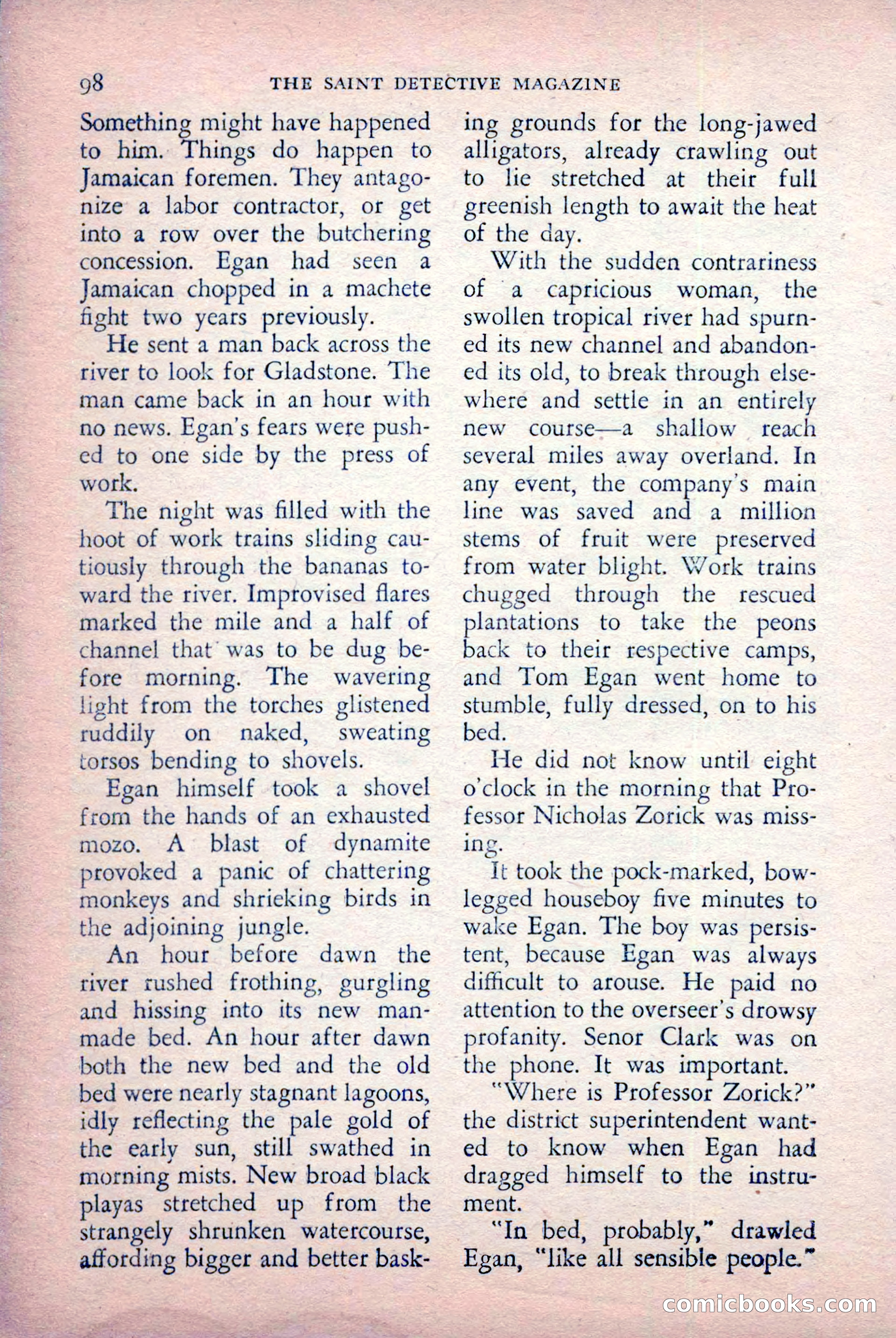 The Saint Detective Magazine, July 1956 — page 100 of 148
