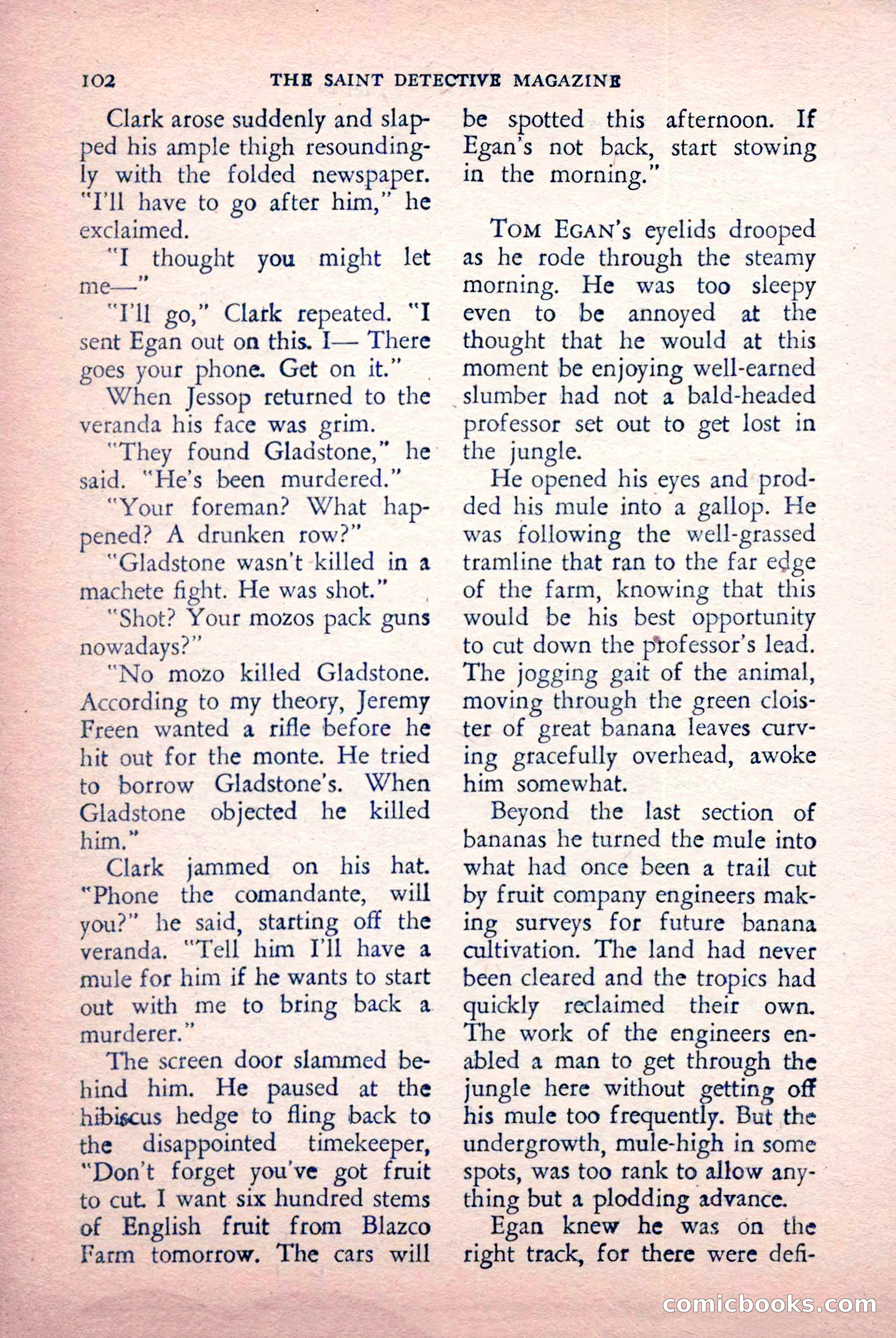 The Saint Detective Magazine, July 1956 — page 104 of 148