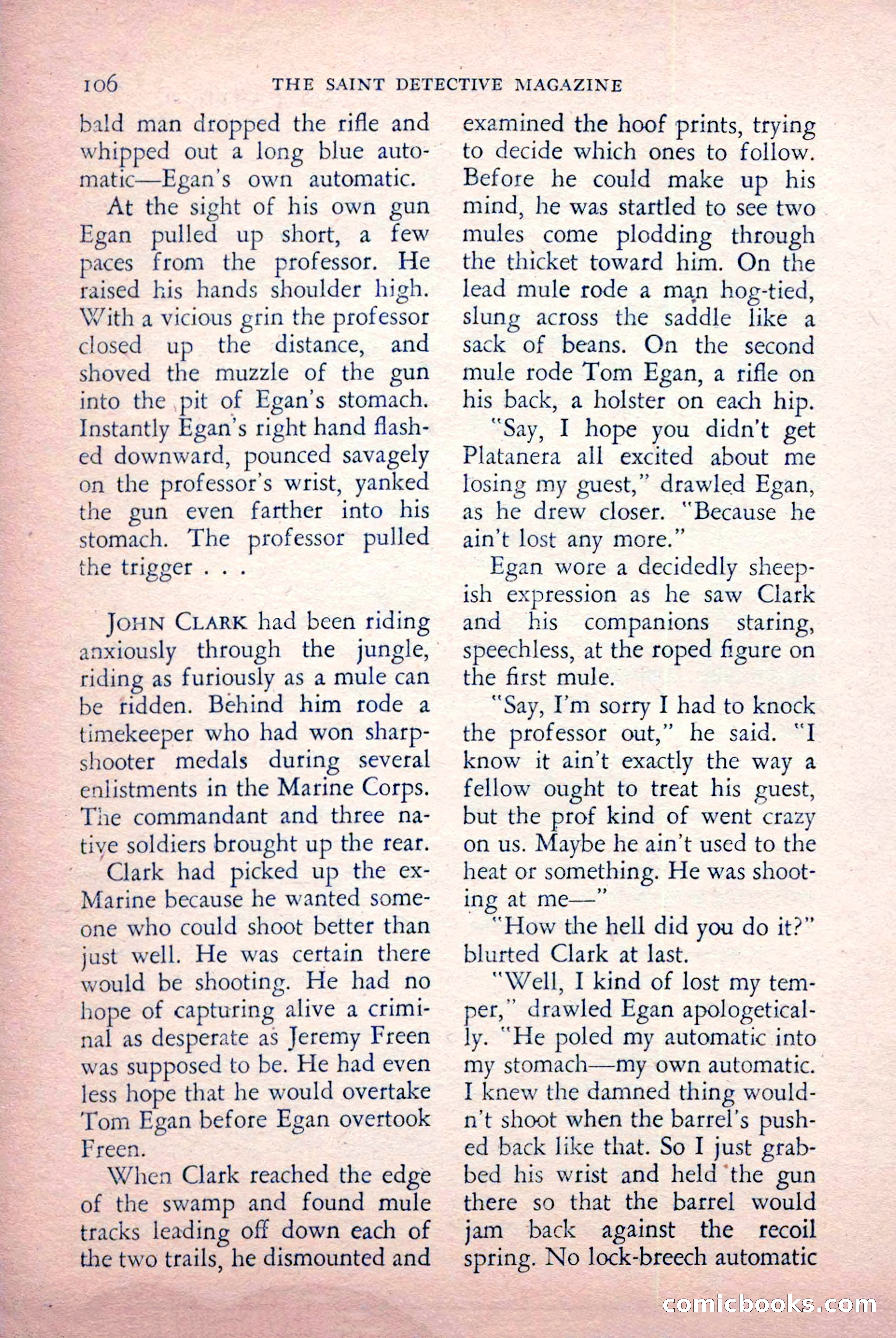 The Saint Detective Magazine, July 1956 — page 108 of 148