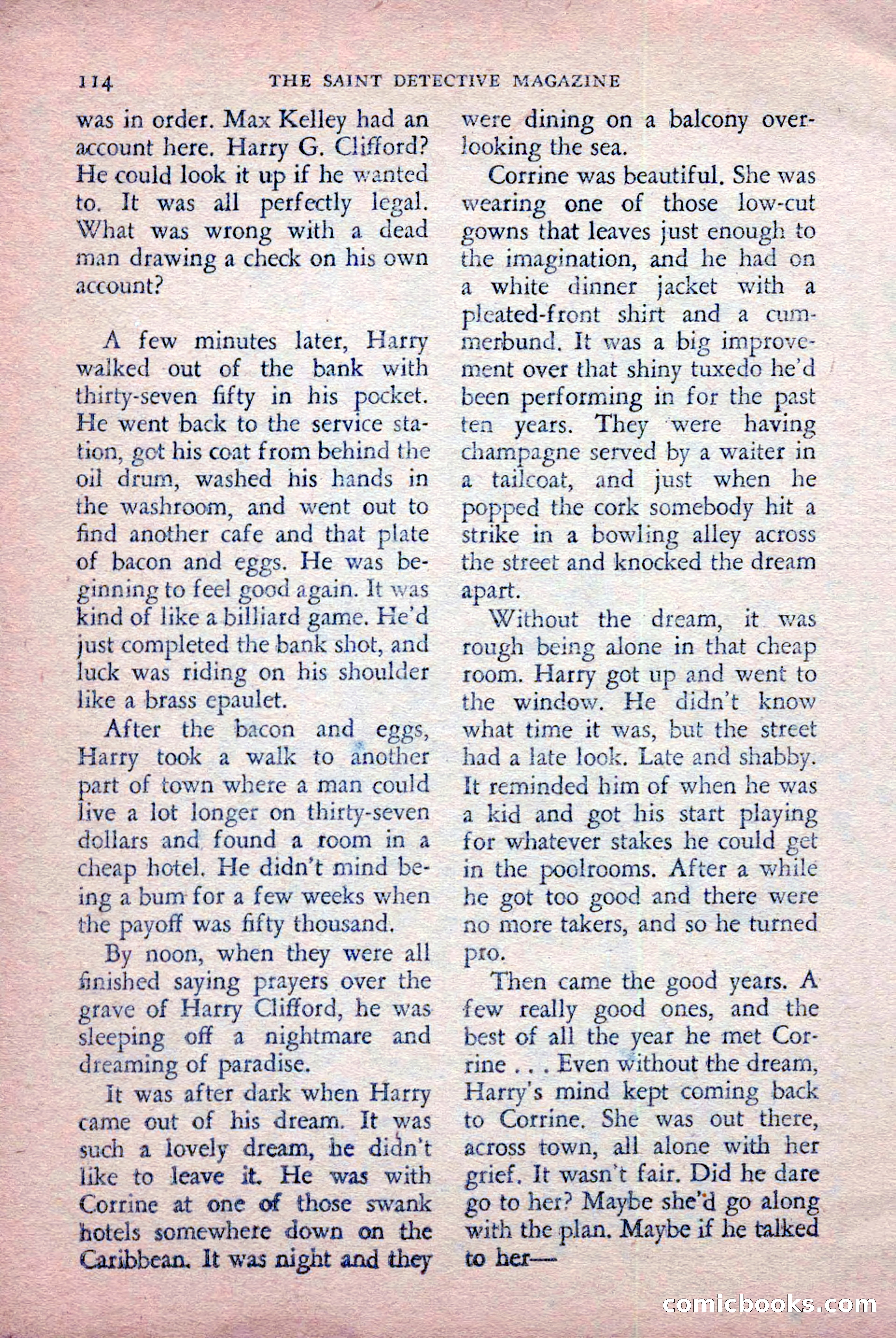 The Saint Detective Magazine, July 1956 — page 116 of 148