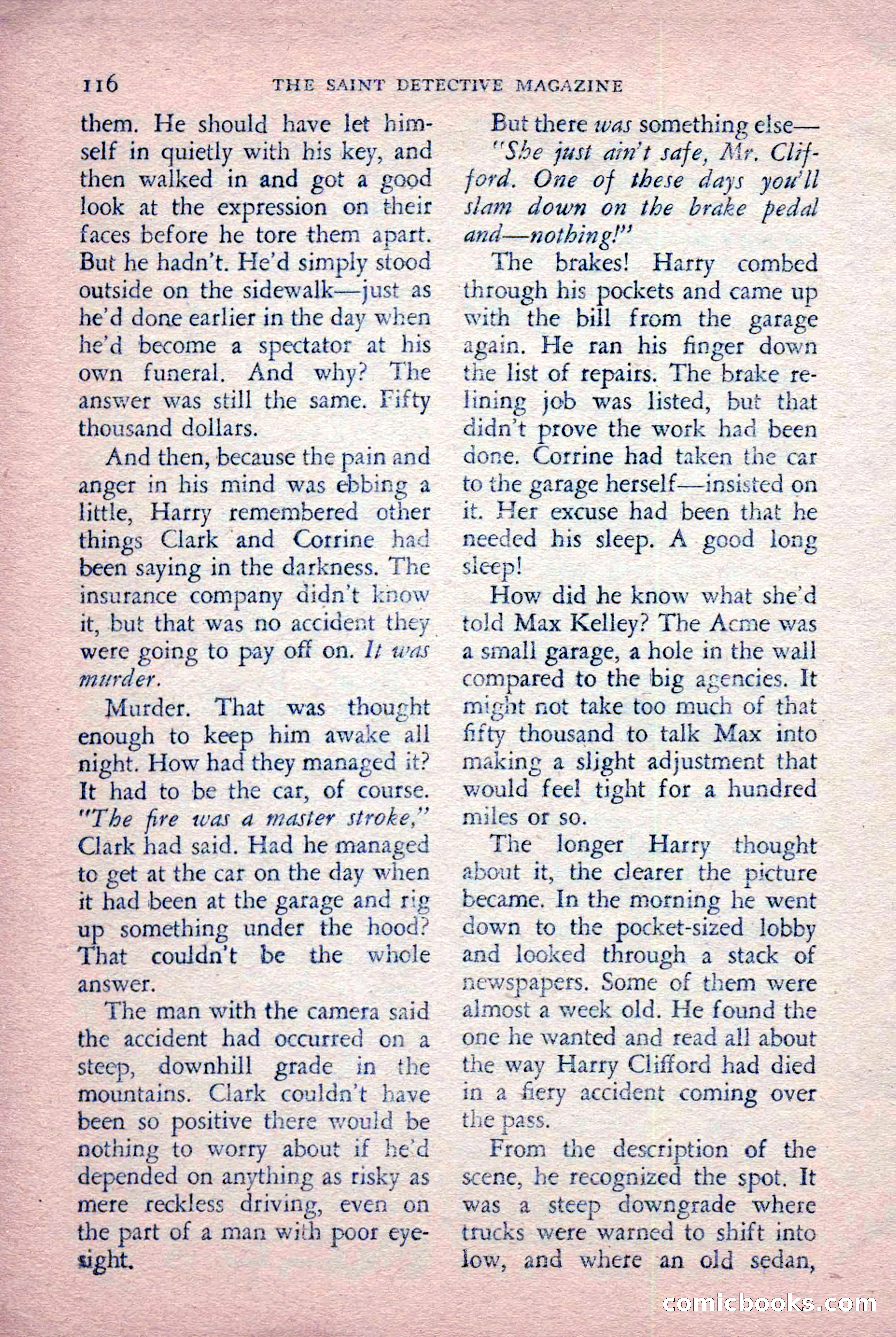 The Saint Detective Magazine, July 1956 — page 118 of 148