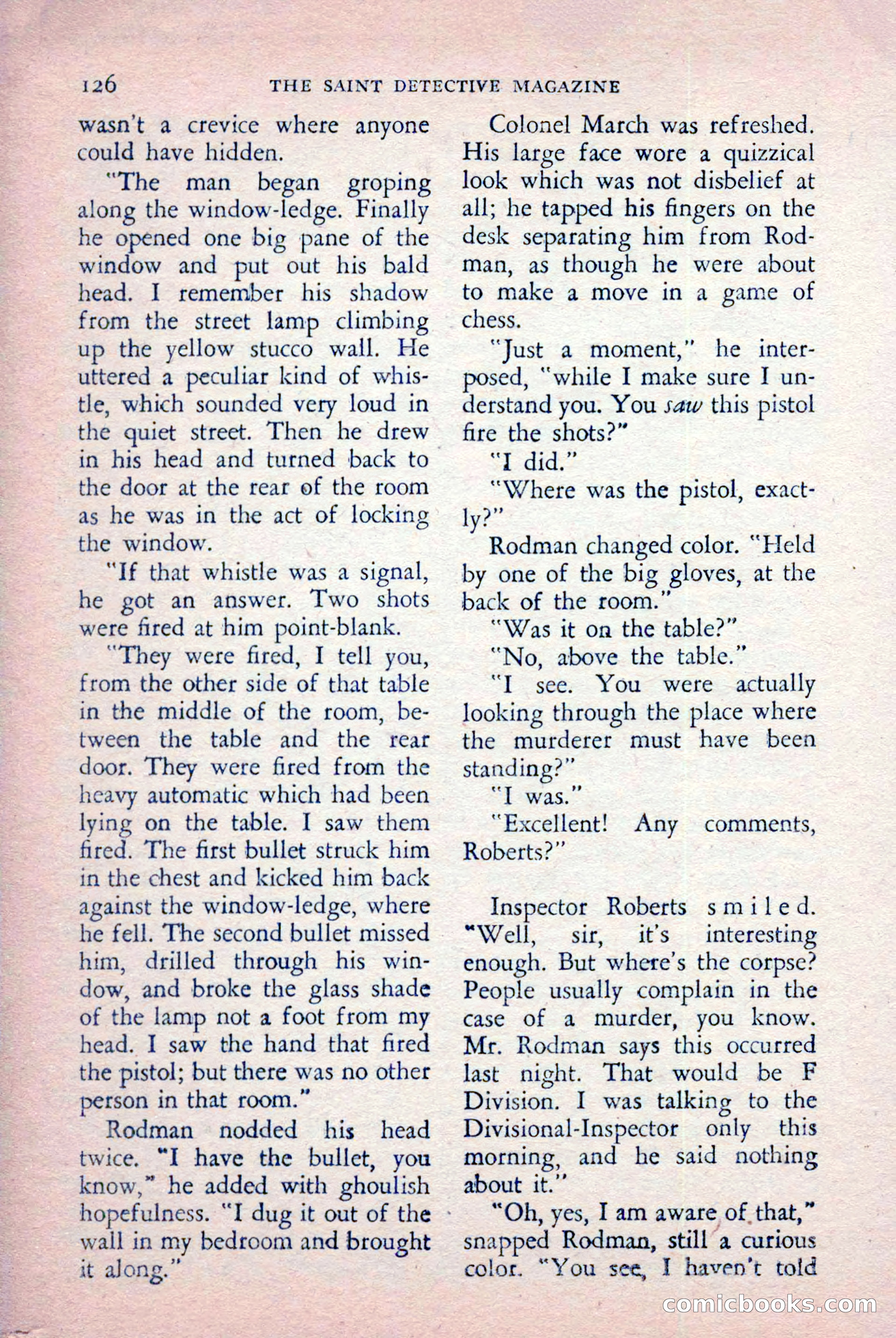 The Saint Detective Magazine, July 1956 — page 128 of 148