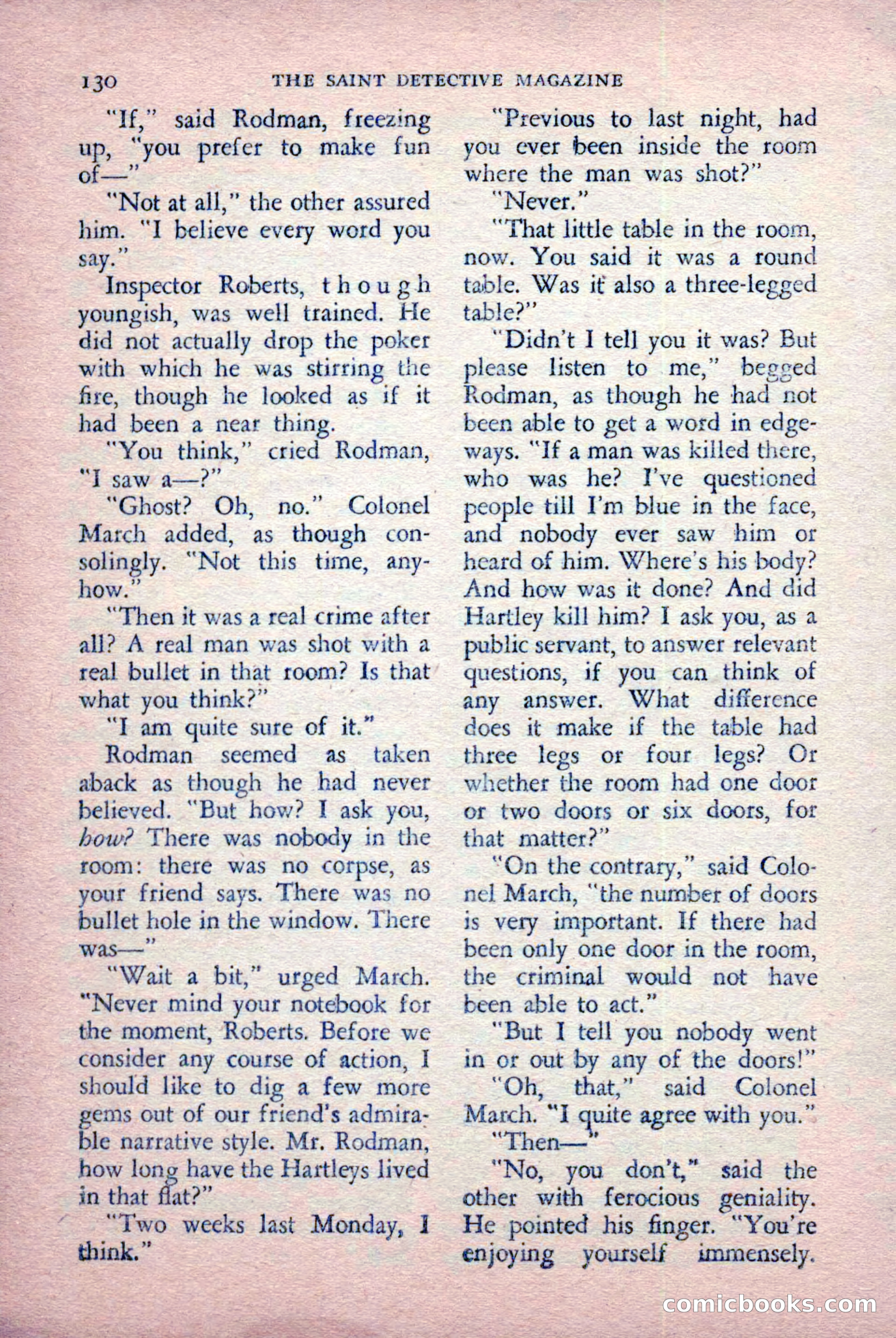 The Saint Detective Magazine, July 1956 — page 132 of 148