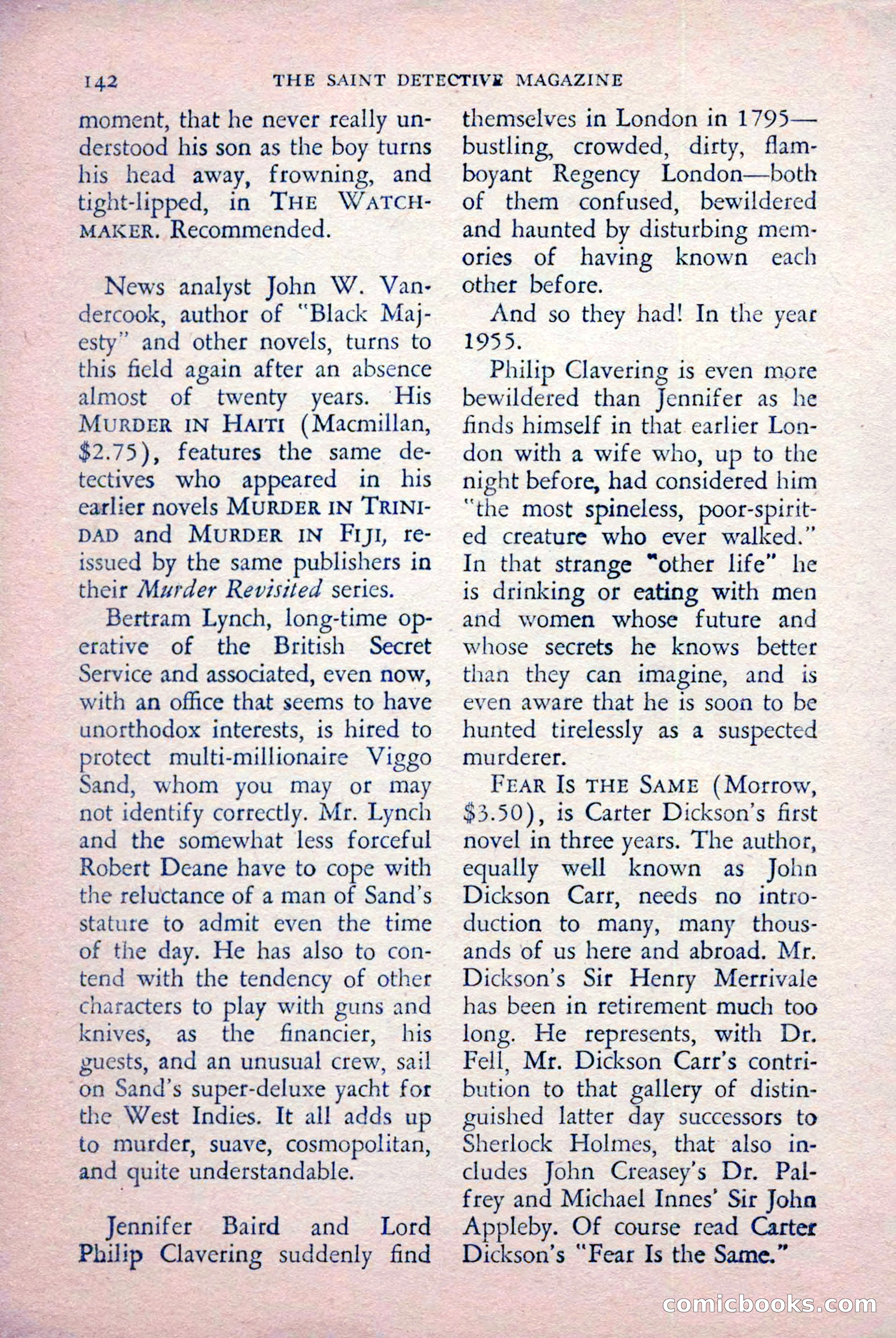 The Saint Detective Magazine, July 1956 — page 144 of 148