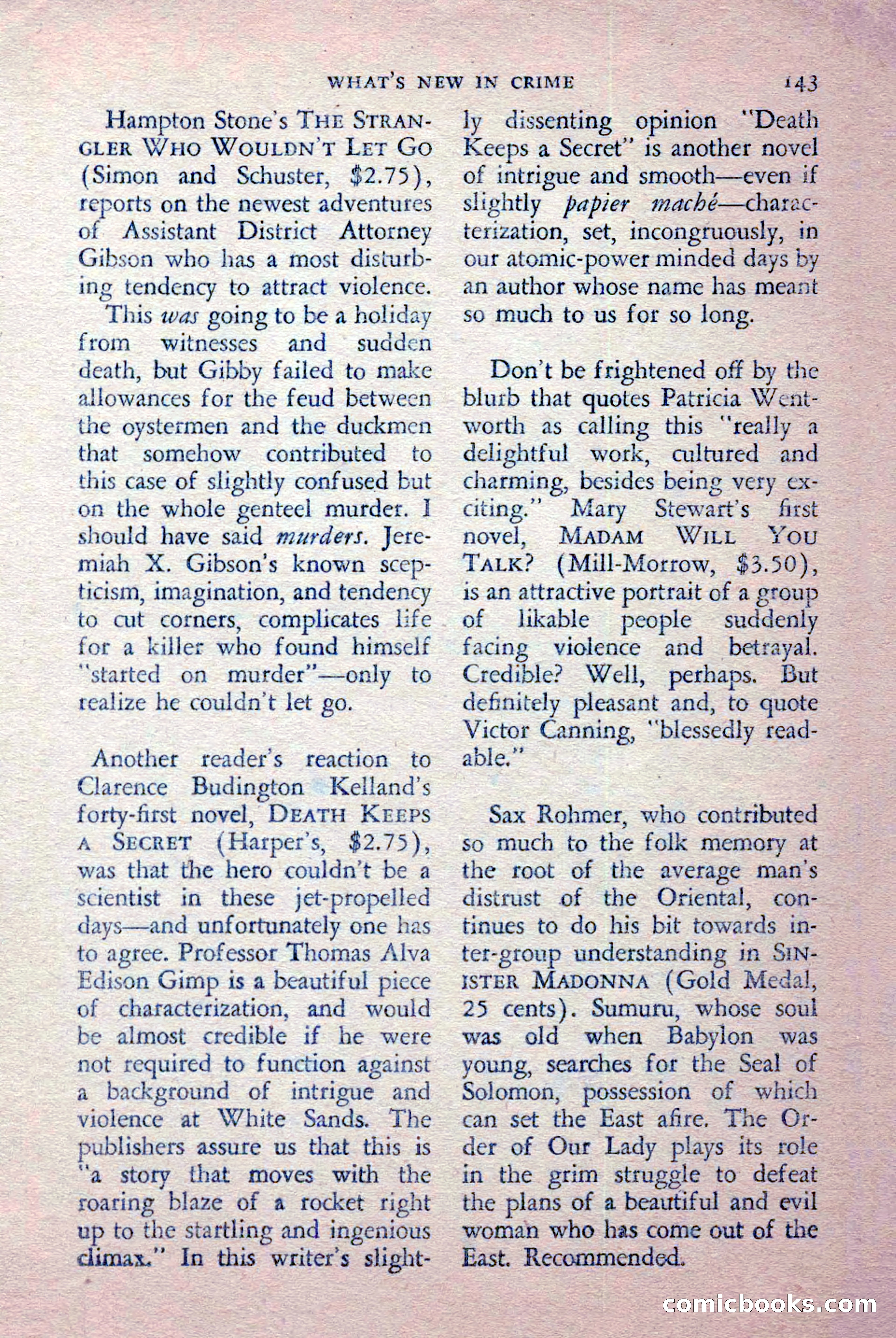 The Saint Detective Magazine, July 1956 — page 145 of 148