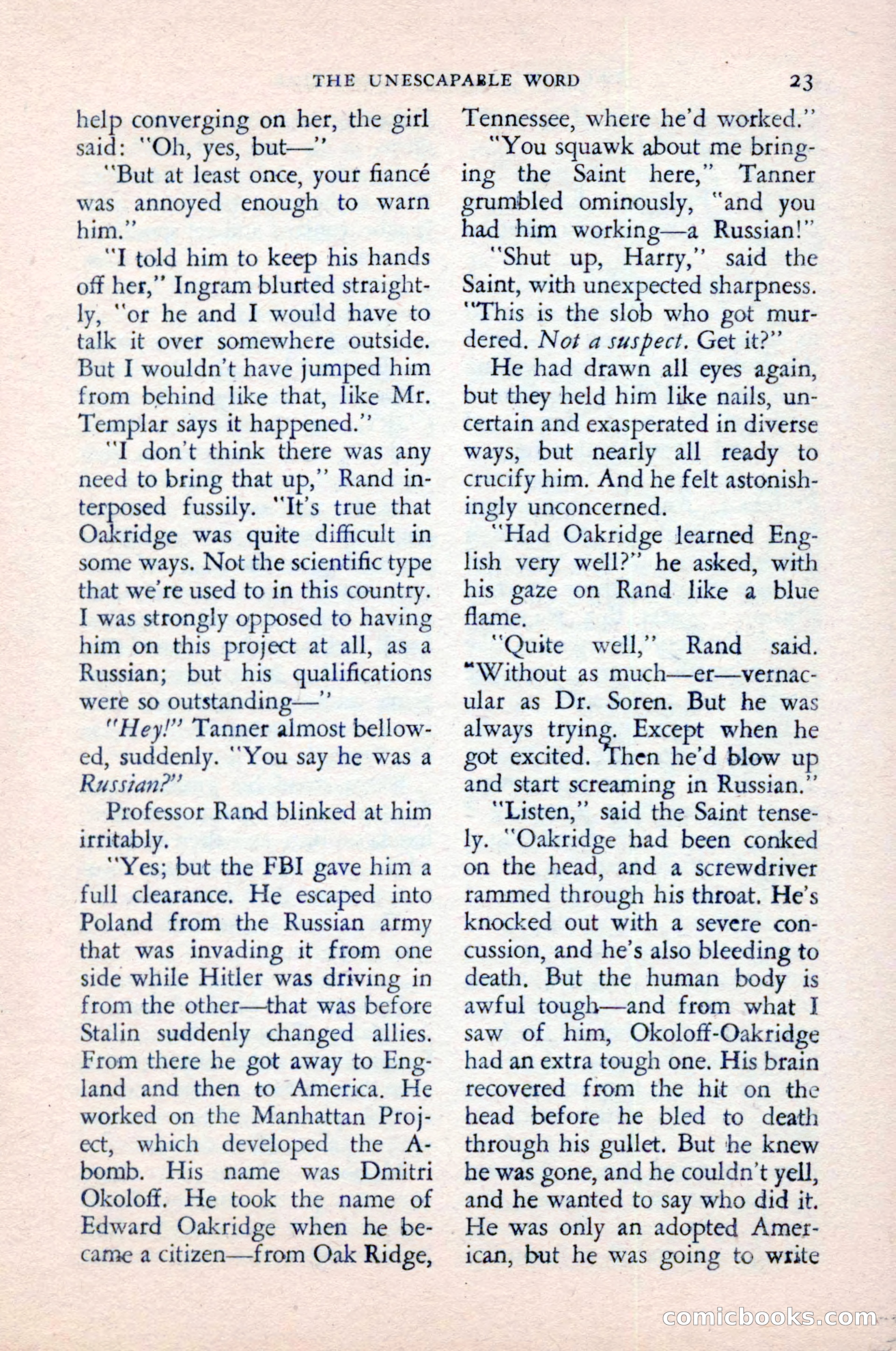 The Saint Detective Magazine — page 25 of 148