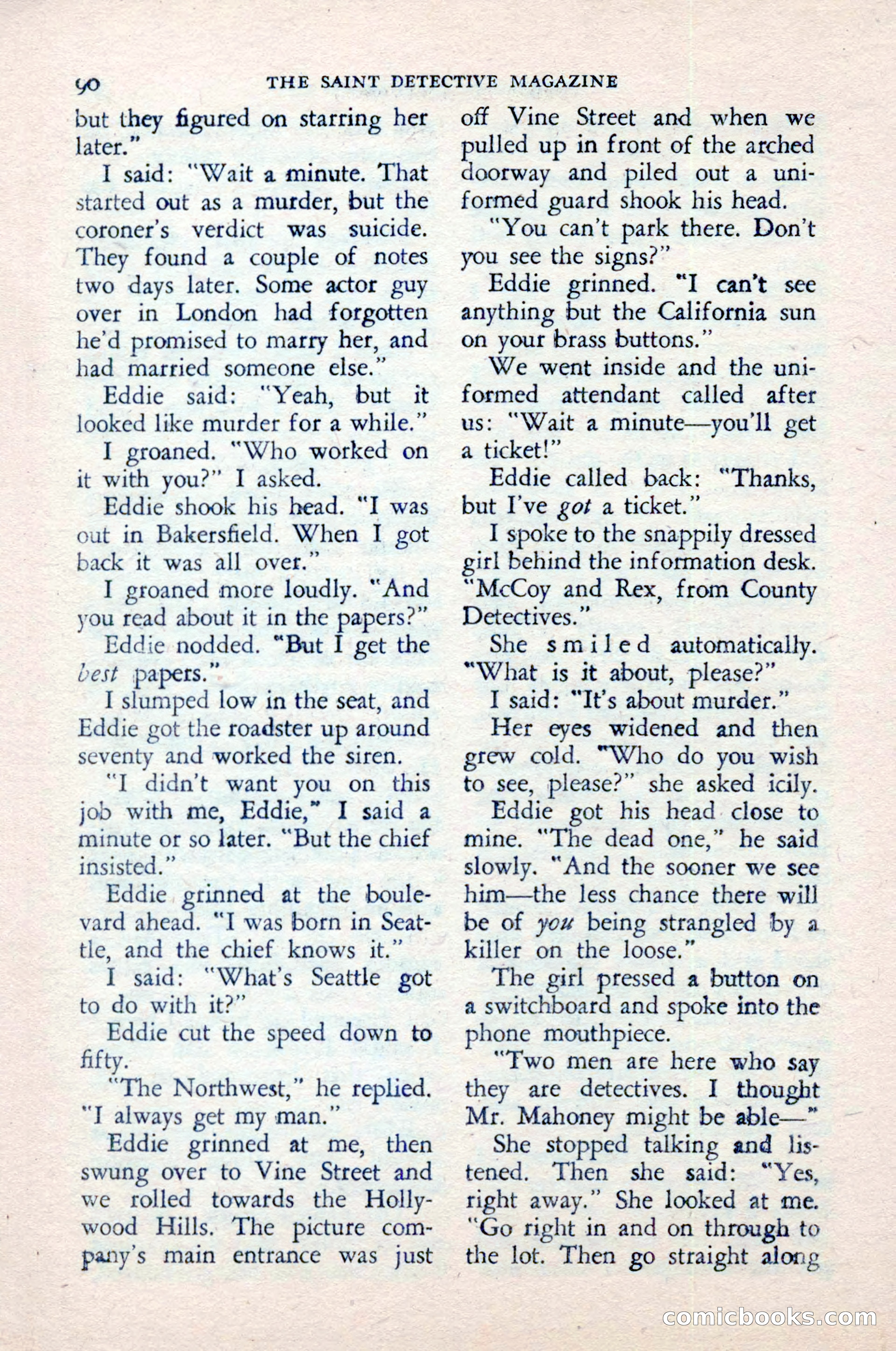 The Saint Detective Magazine — page 92 of 148