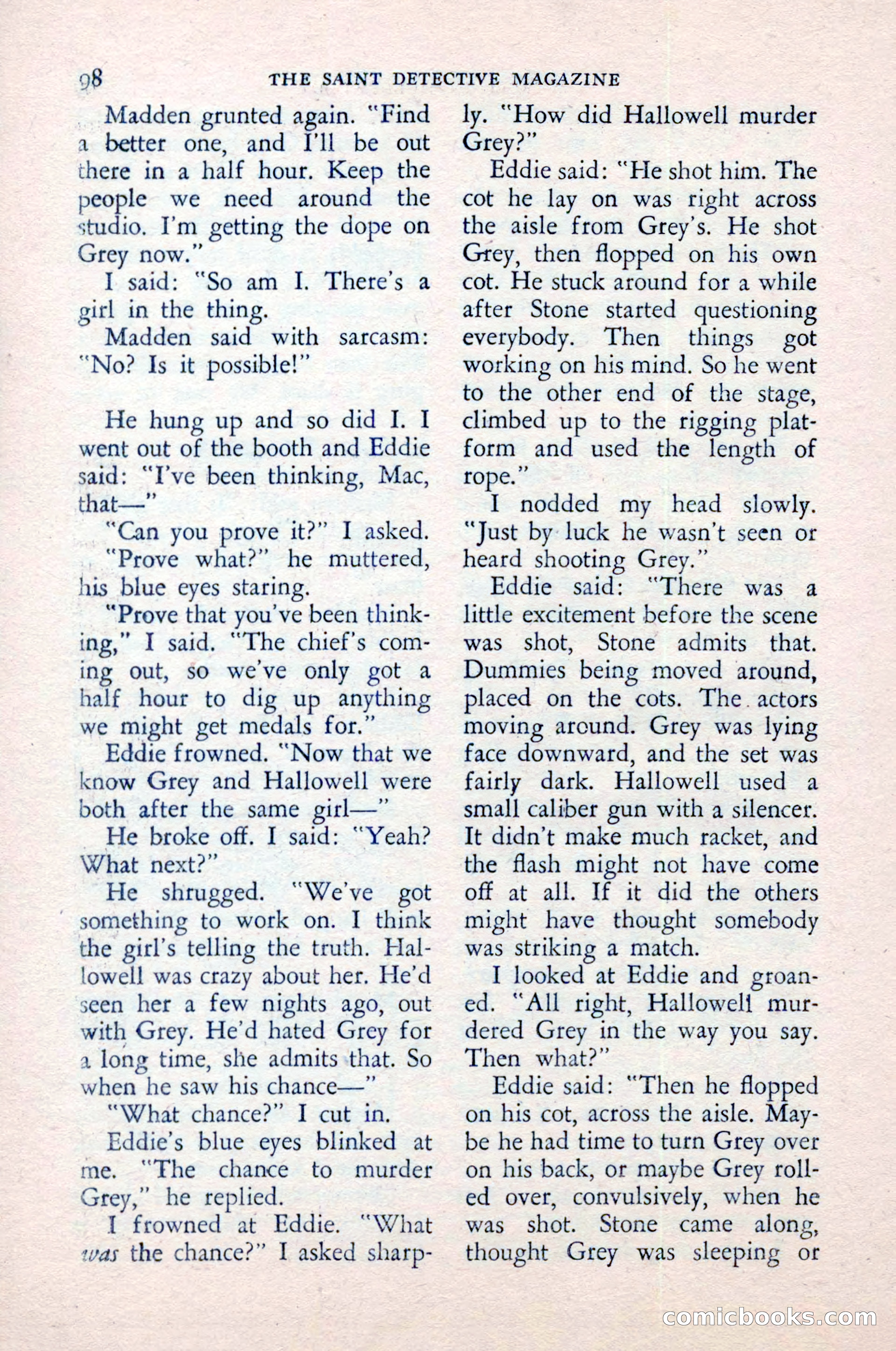 The Saint Detective Magazine — page 100 of 148